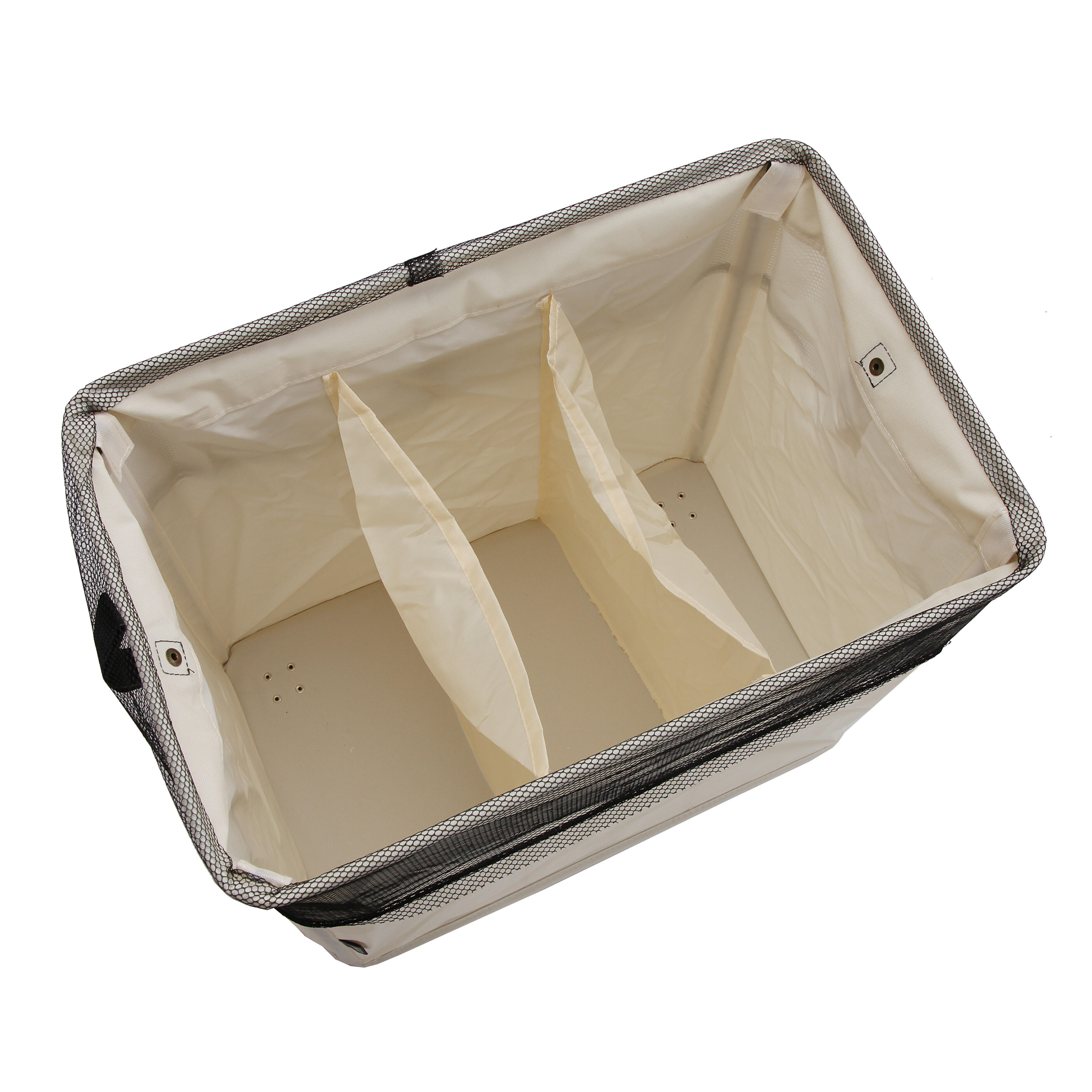 Cesto de ropa beige 50 l
