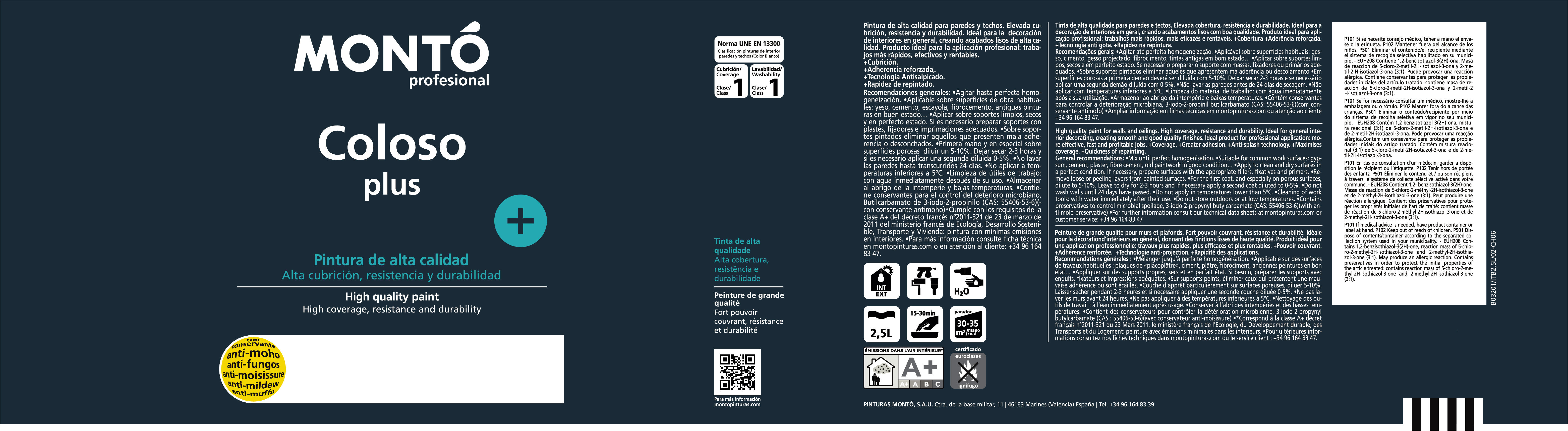 PINTURA PLASTICA MOSTAZA MATE 2,5L COLOSO - 2