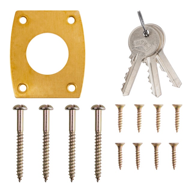 CERRADURA SOBREPONER 60 MM. PINTADA DORADA 34 6 DERECHA JIS