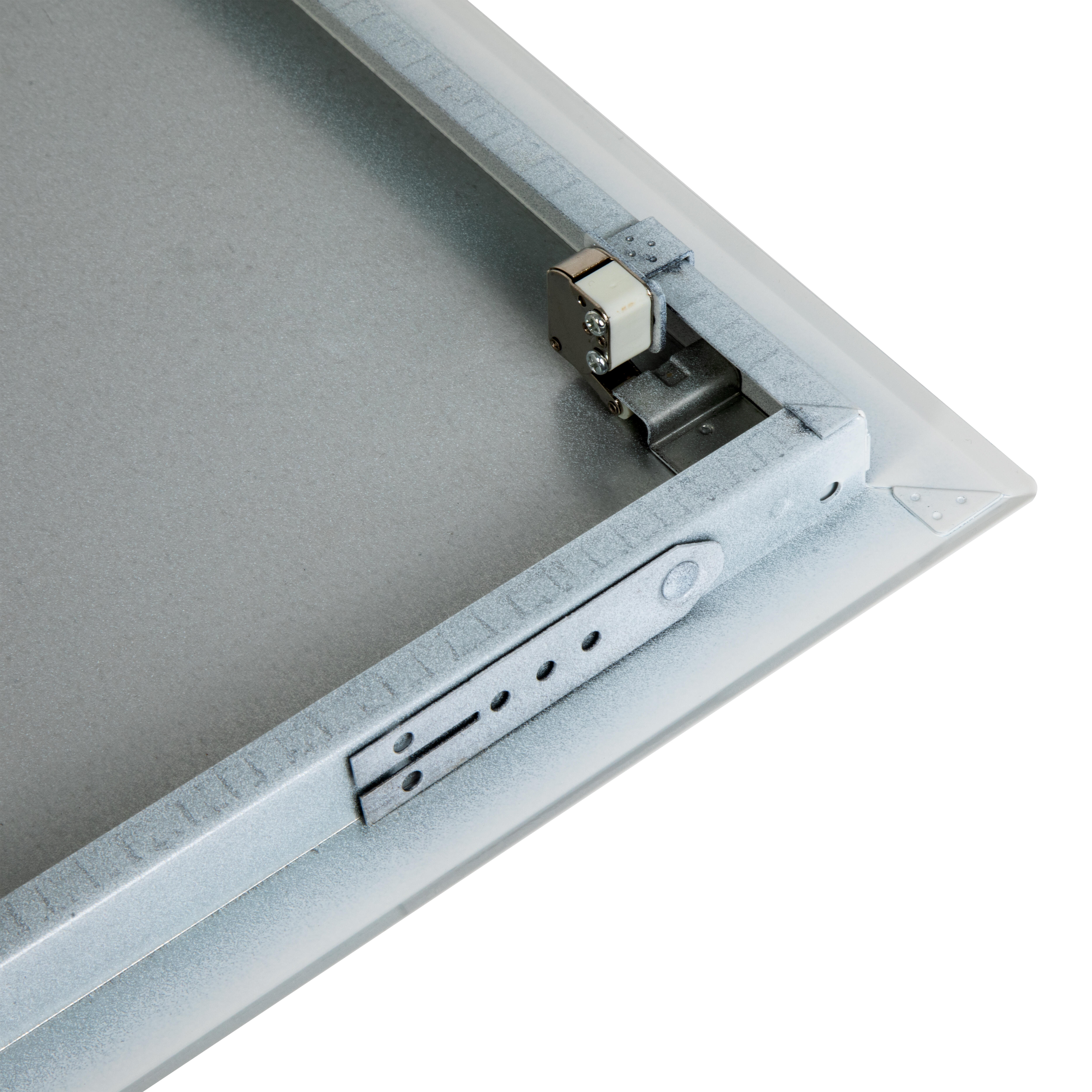 TRAMPILLA METÁLICA BLANCA CLIC 60X60 CM - 4