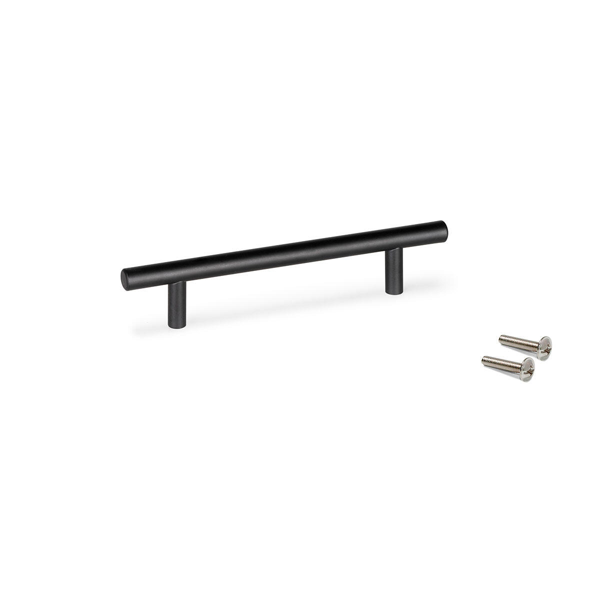 TIRADOR MUEBLE METAL ACERO INOXIDABLE 160MM NEGRO 10UDS - 8