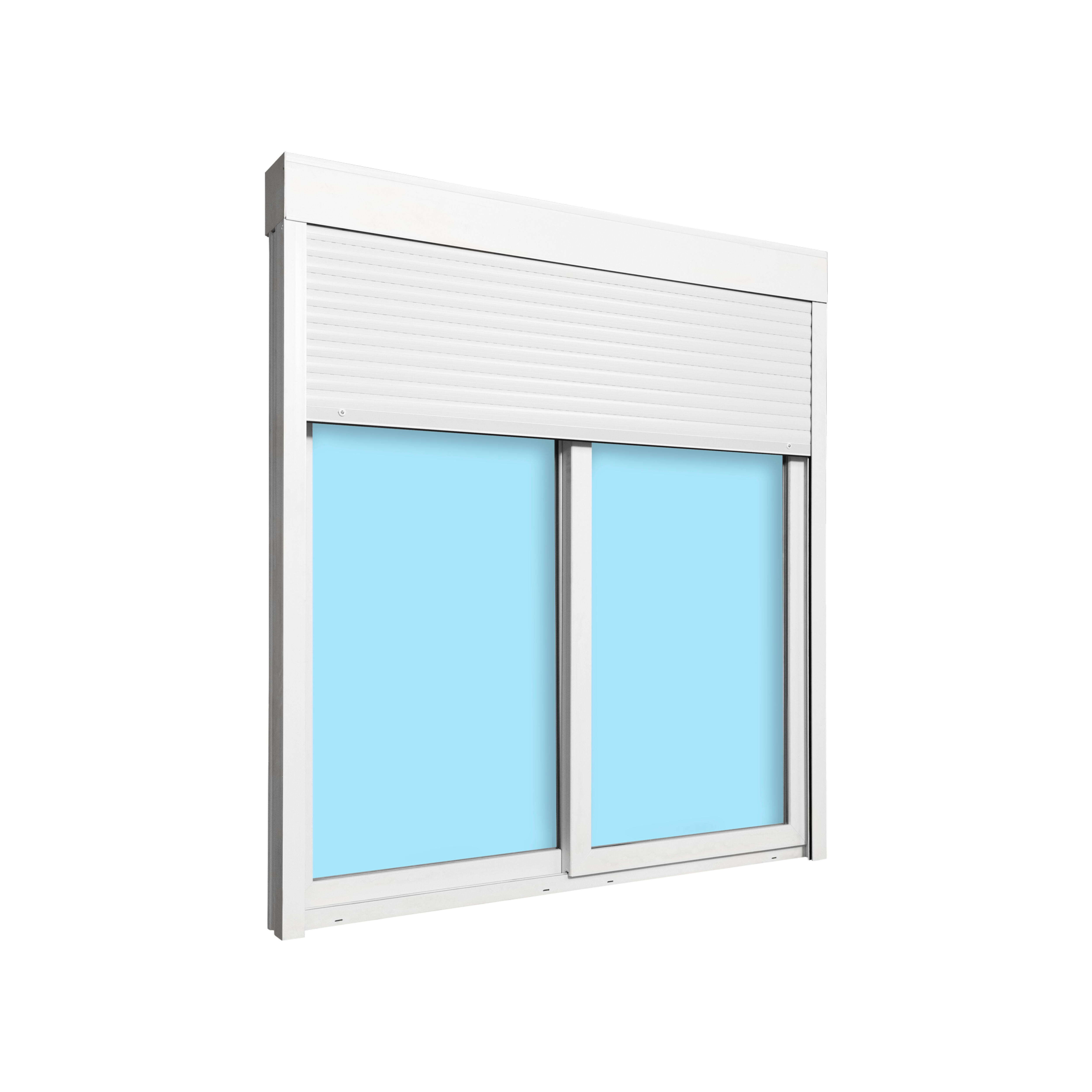 BALCONERA PVC CORREDERA CON PERSIANA BLANCA 200X218CM - 2