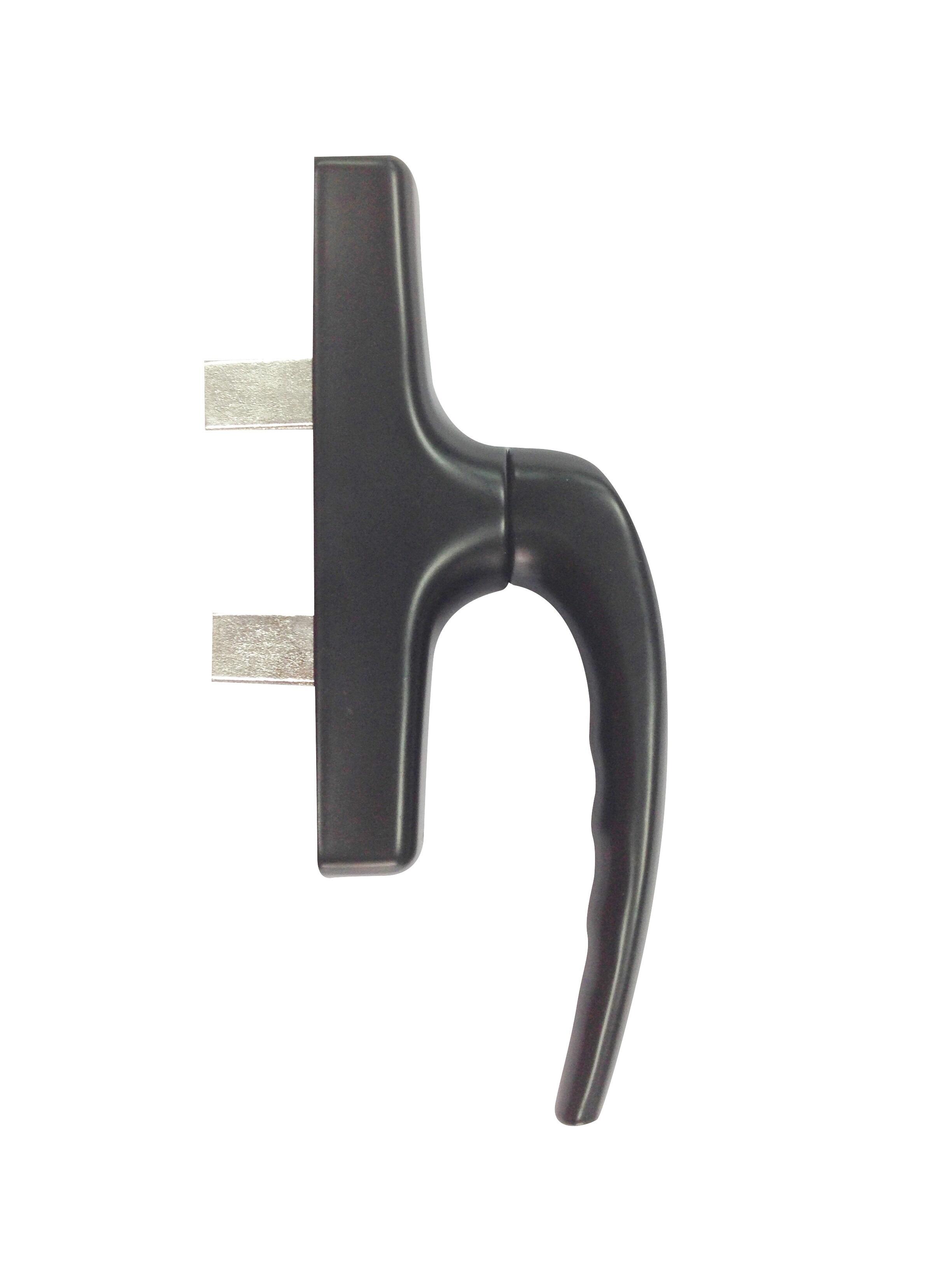 CREMONA DE 2 PALAS PARA VENTANA O PUERTA DE ALUMINIO NEGRA - 2