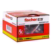 TACO NYLON DUOPOWER UNIVERSAL 6 X 50 MM L FISCHER. 100 UDS - 3