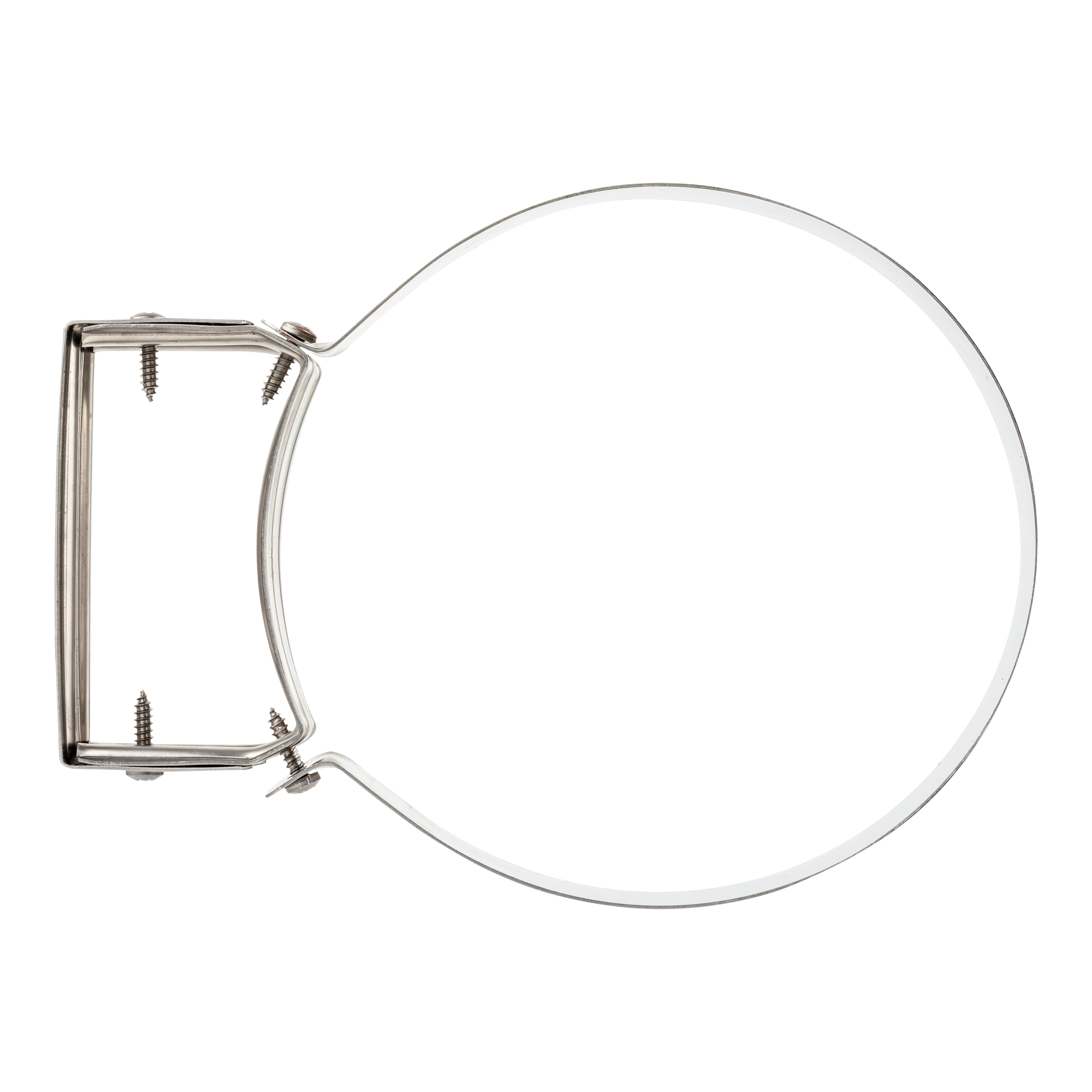 ABRAZADERA INOXIDABLE PARED SIMPLE 125MM REGULABLE - 2