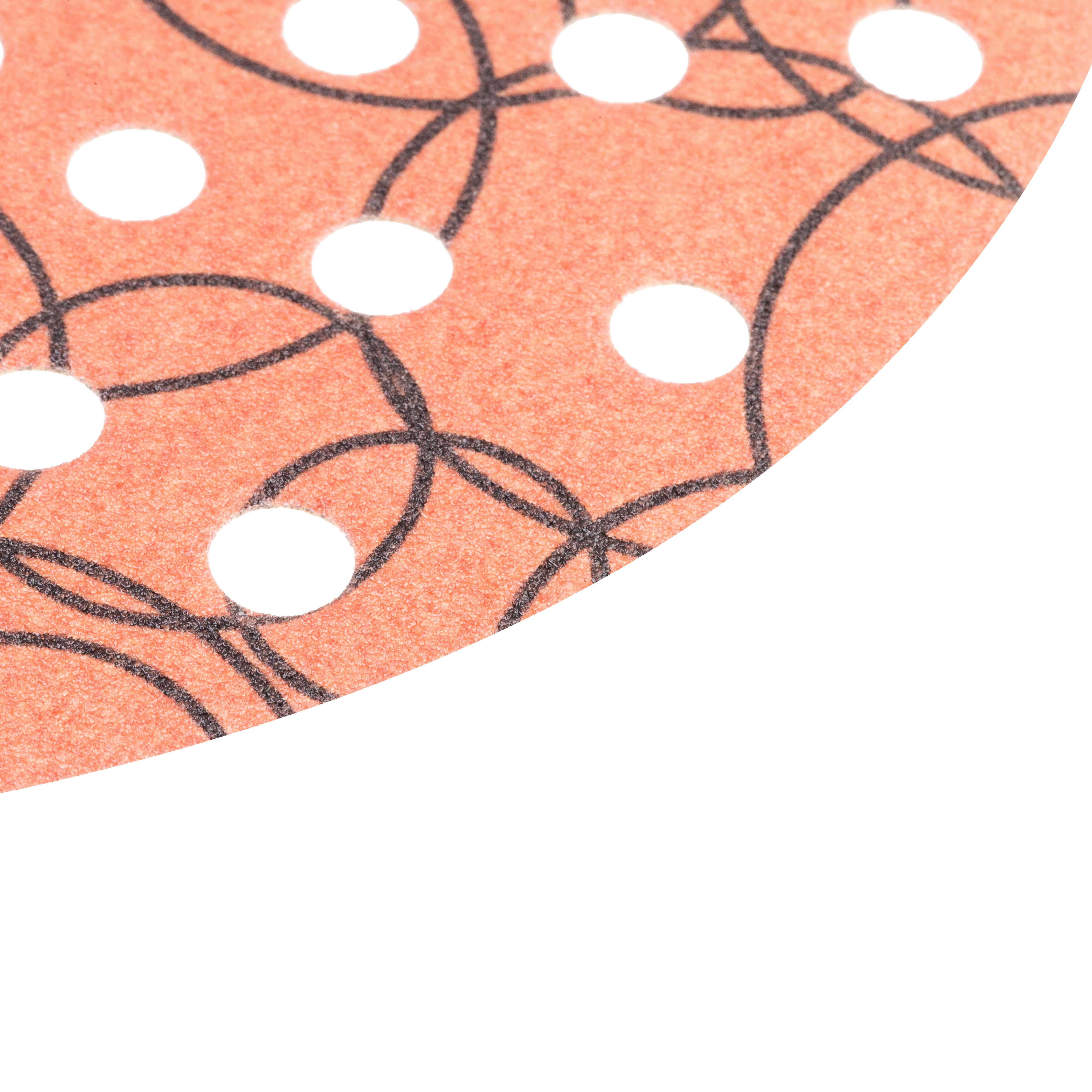 6 DISCOS DE LIJA 180MM MULTIPERFORADOS GRANO 120 - 3