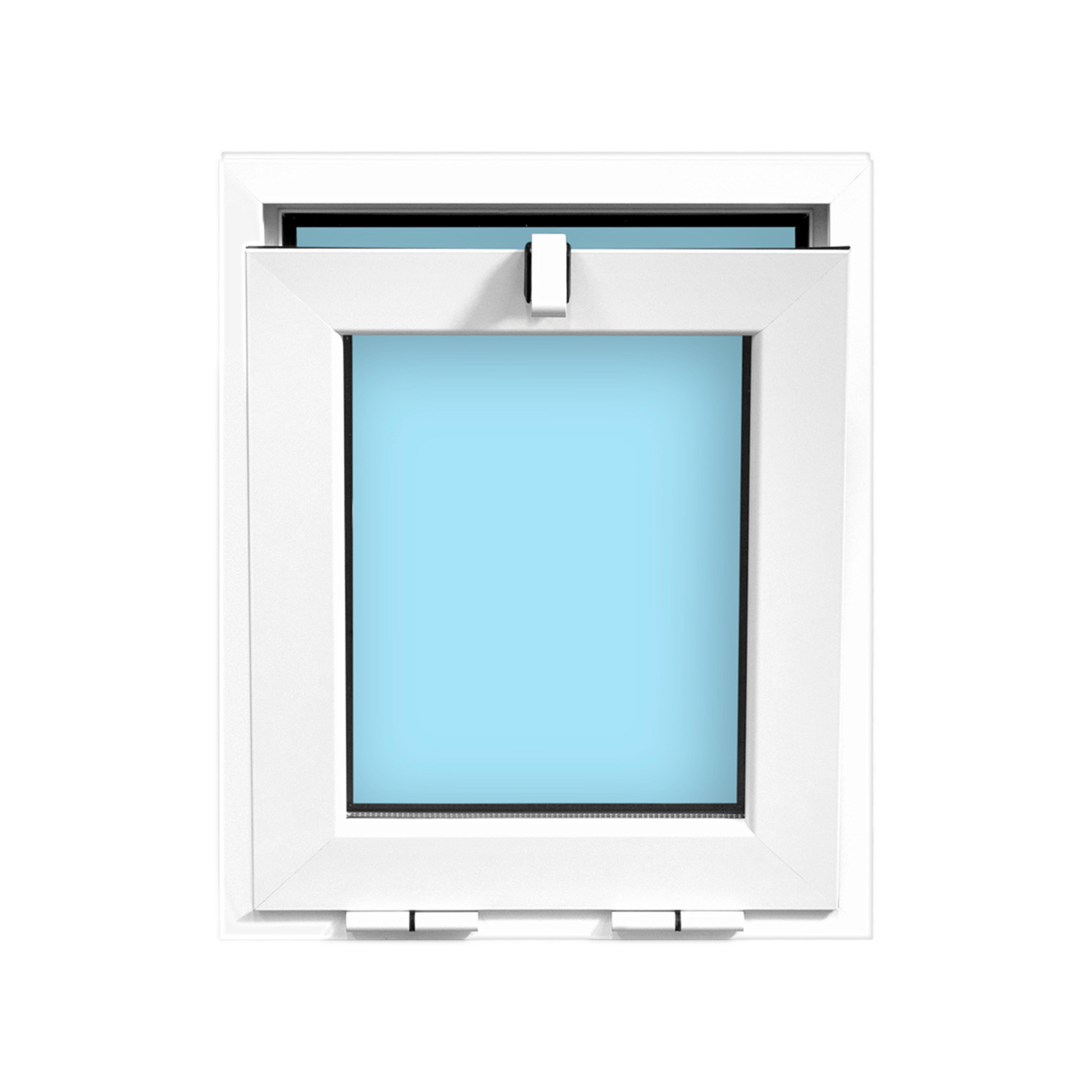 VENTANA ALUMINIO PRACTICABLE GOLPETE  BLANCA 50X60CM - 2