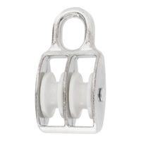 POLEA DOBLE FIJA GALVANIZADA 70 X 7 MM. - 2