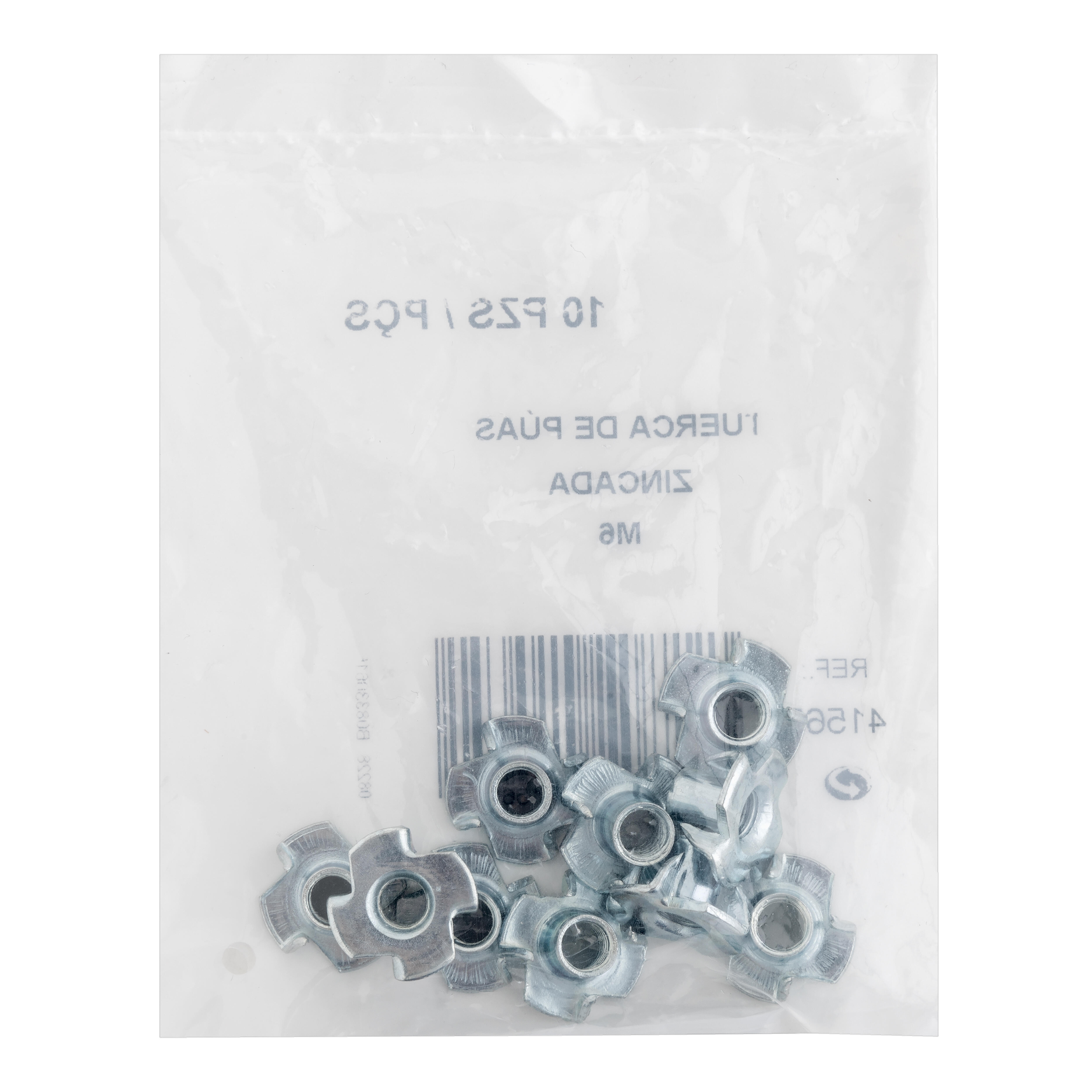 TUERCAS DE PUAS M 6 CINCADA. 10 UDS - 3