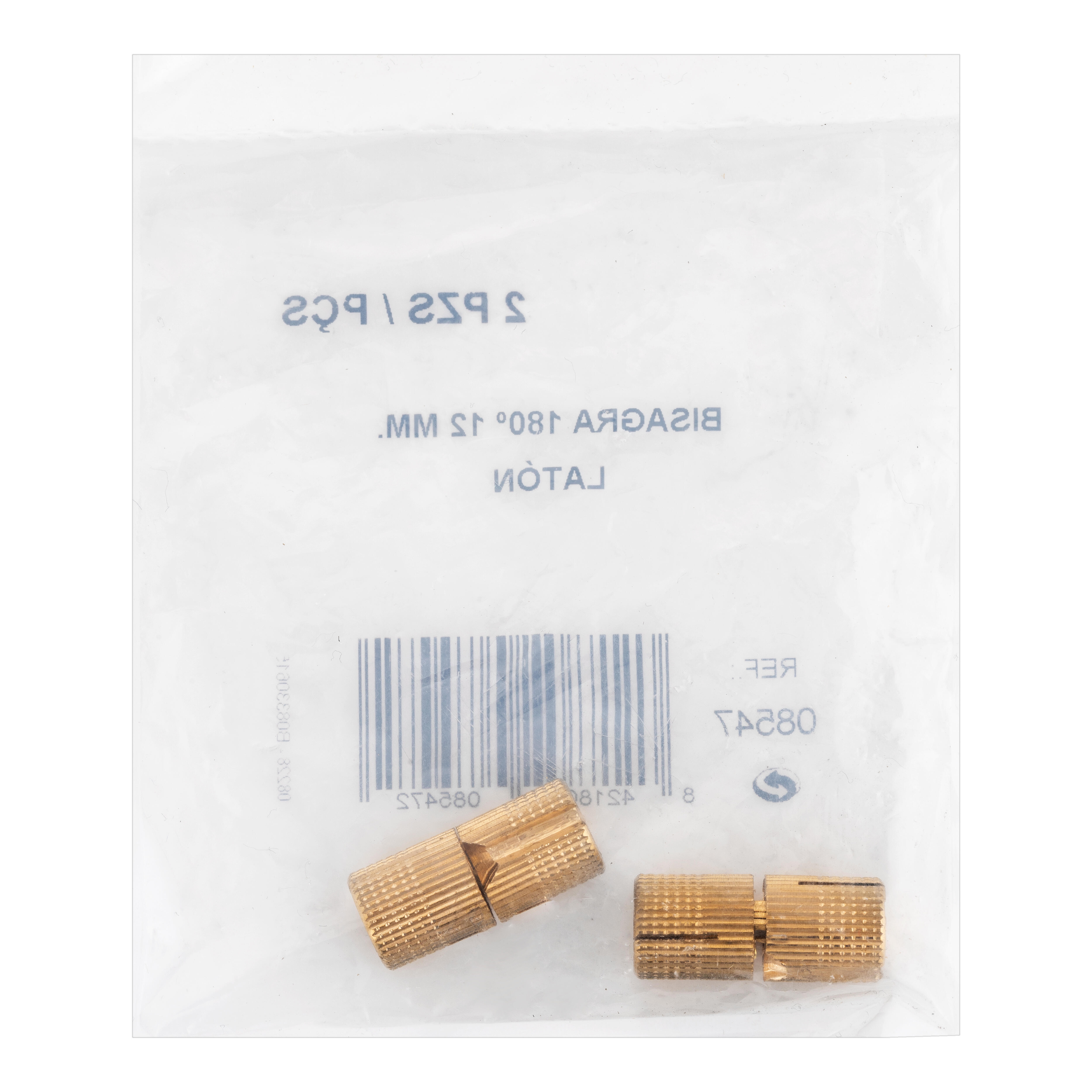 BISAGRA INVISIBLE APERTURA 180 ° LATONADA. 2 UDS - 2