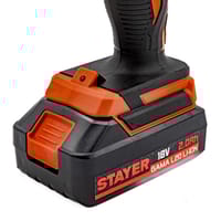 TALADRO PERCUTOR BATERÍA STAYER PB18 B L20 PK 18V - 6