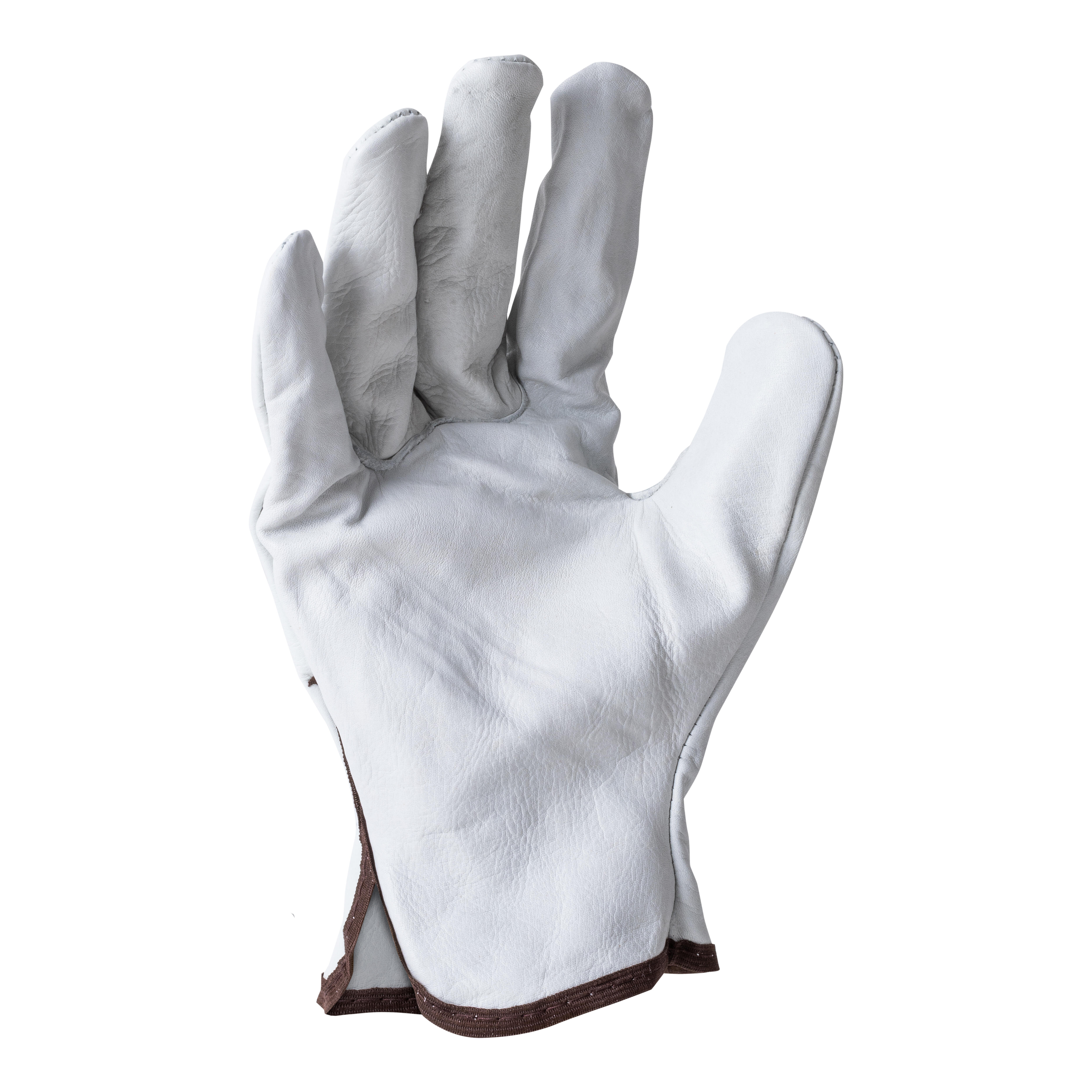 GUANTE CUERO FLOR  BLANCO TALLA 10 JUBA  BNPS1LT  - 2