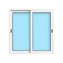 VENTANA ALUMINIO CORREDERA BLANCA 100X100CM - 1