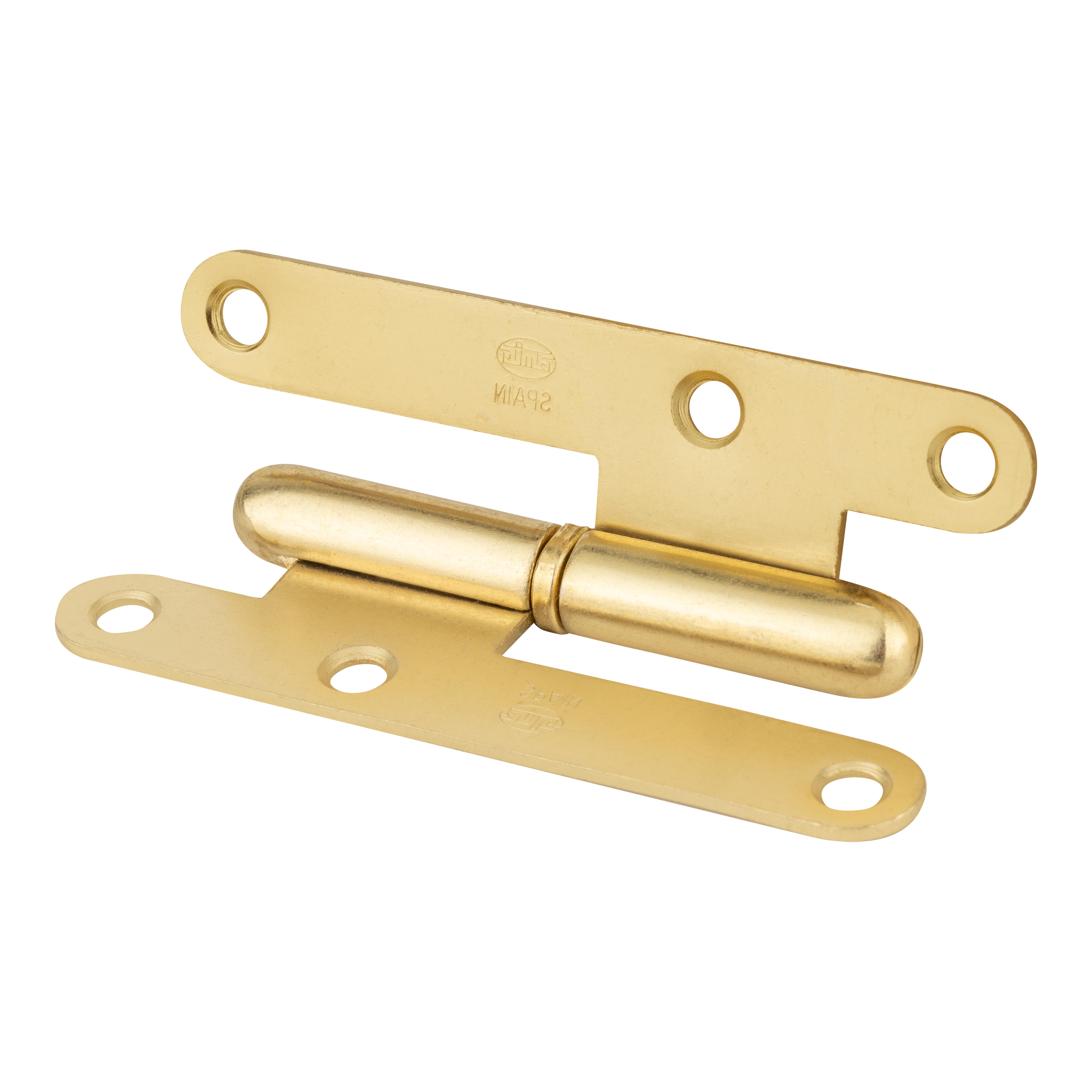 BISAGRA PERNIO A IZQUIERDA 95X52MM LATONADO - 2