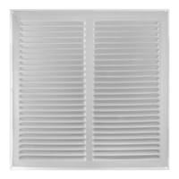 REJILLA DE VENTILACION CON MOSQUITERA SOBREPONER ALUMINIO BLANCO 30 X 30 CM. ESPESOR 0.8  MM - 2