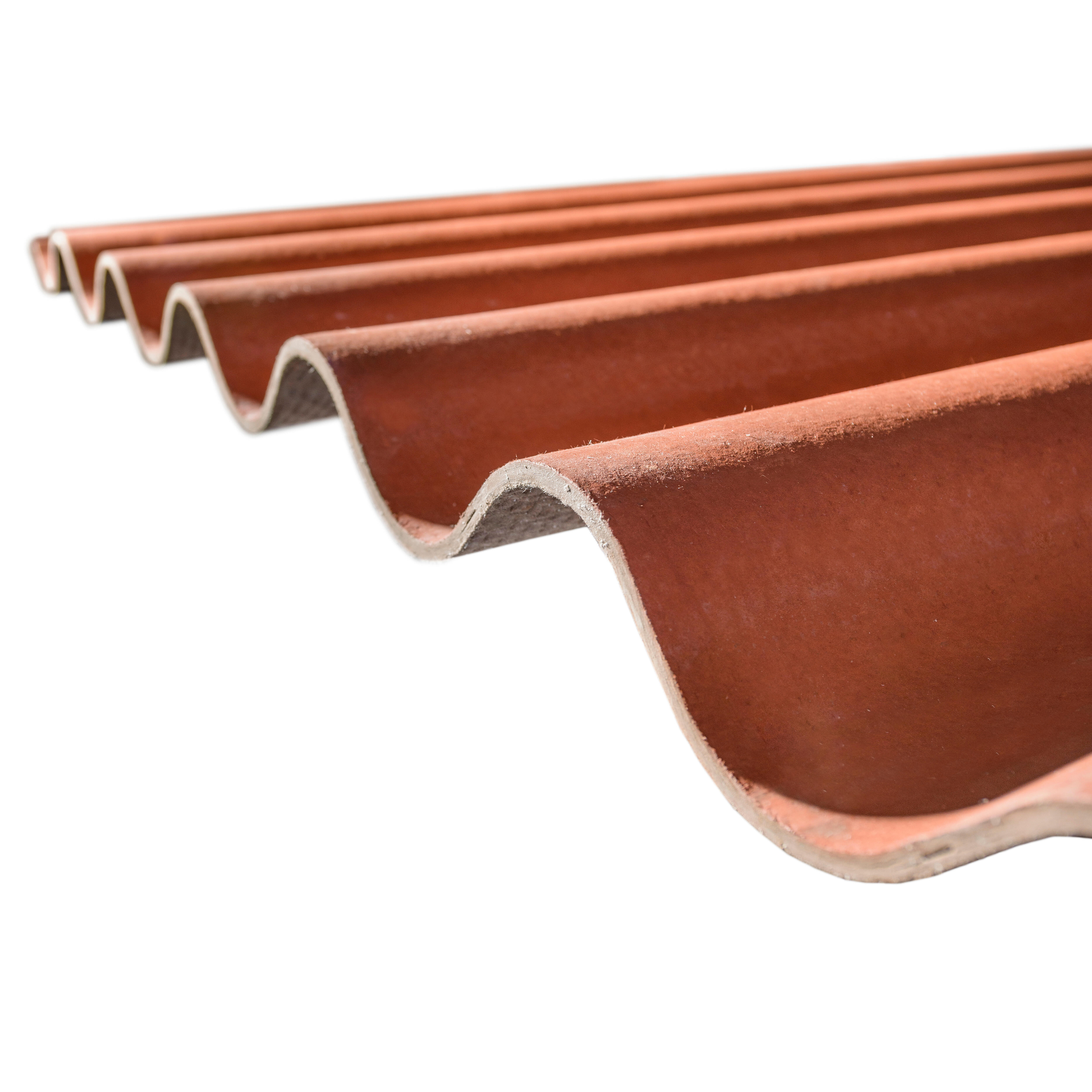 PLACA FIBROCEMENTO EURONIT GRANONDA ROJO RÚSTICO ARCILLA 2X1,1 M - 3