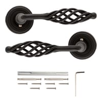 JUEGO DE MANILLA ROSETAS FORJA NEGRA 8811 AYR - 2