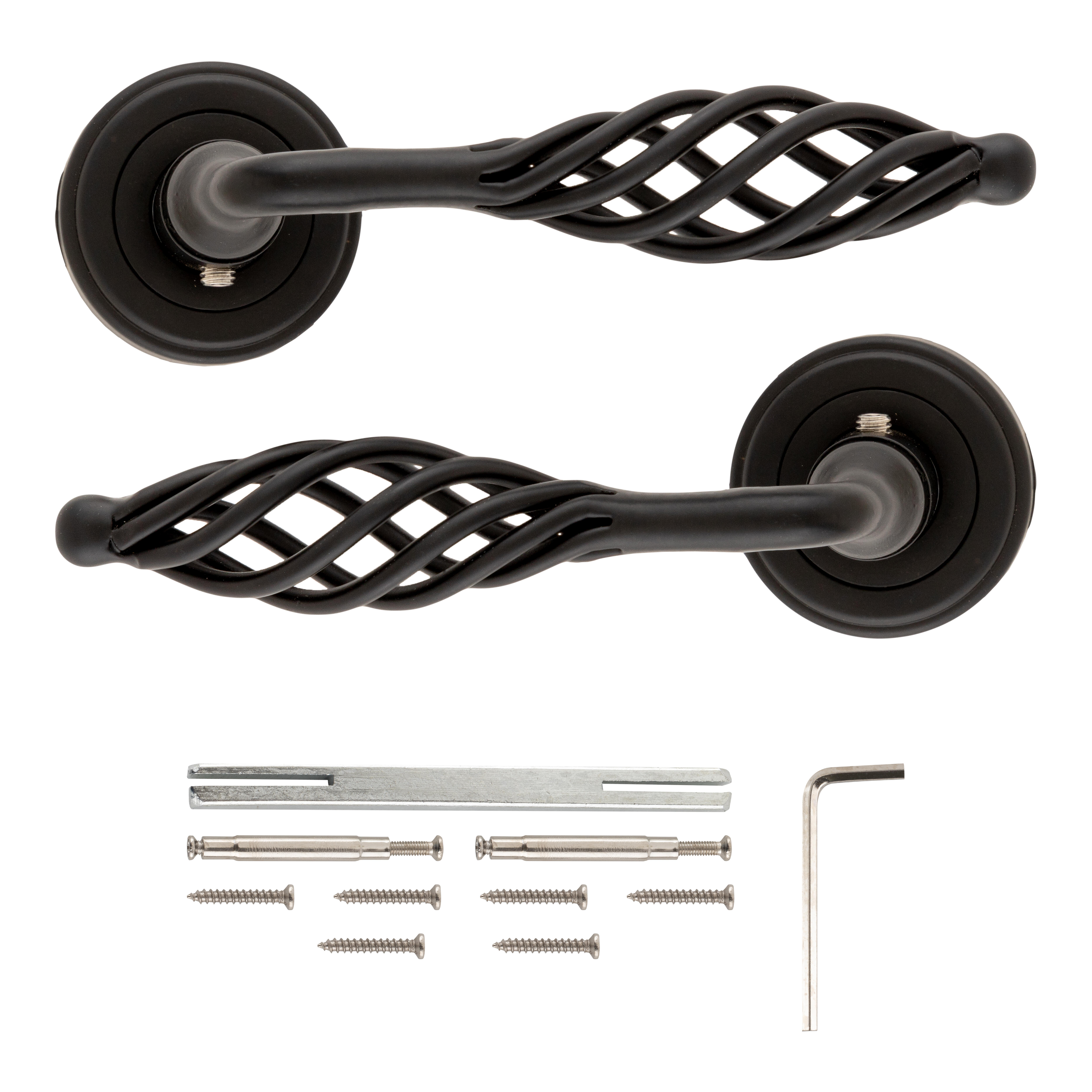 JUEGO DE MANILLA ROSETAS FORJA NEGRA 8811 AYR - 2