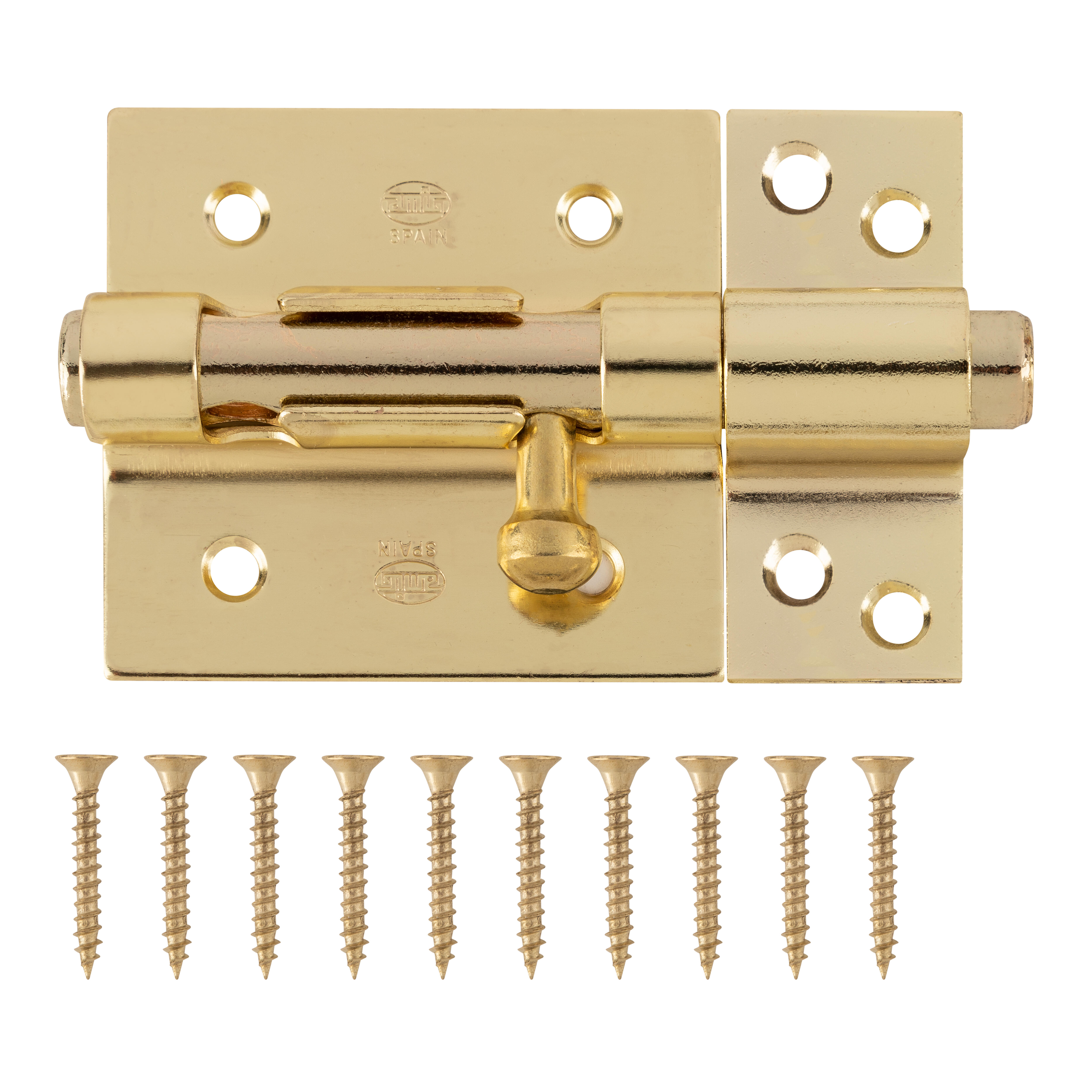 PESTILLO 70  MM. LATONADO MOD 454 AMIG - 2