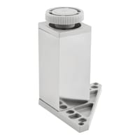 PATA MUEBLE ALUMINIO CUADRADA 100MM 40X40MM CROMO. 4UDS - 2