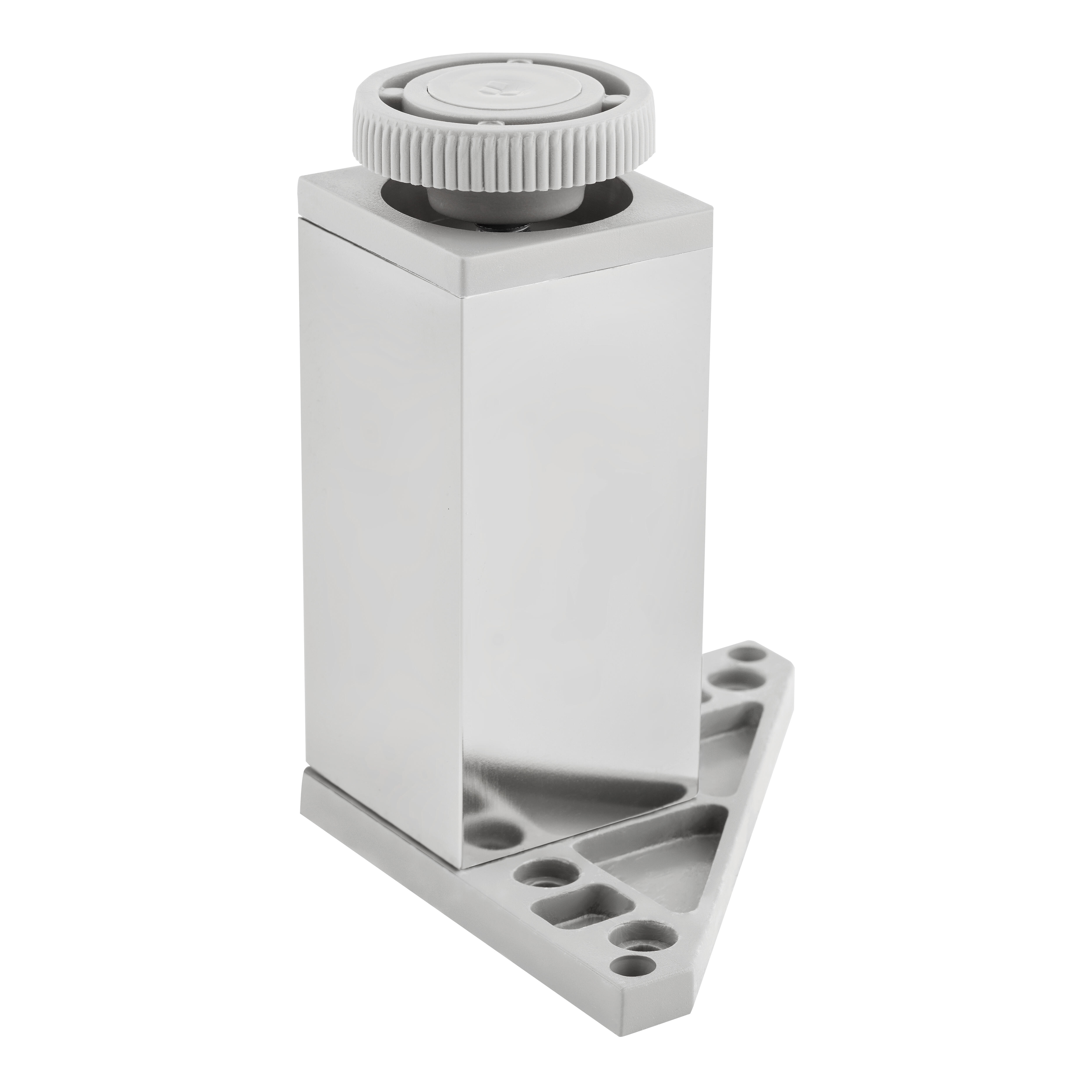 PATA MUEBLE ALUMINIO CUADRADA 100MM 40X40MM CROMO. 4UDS - 2