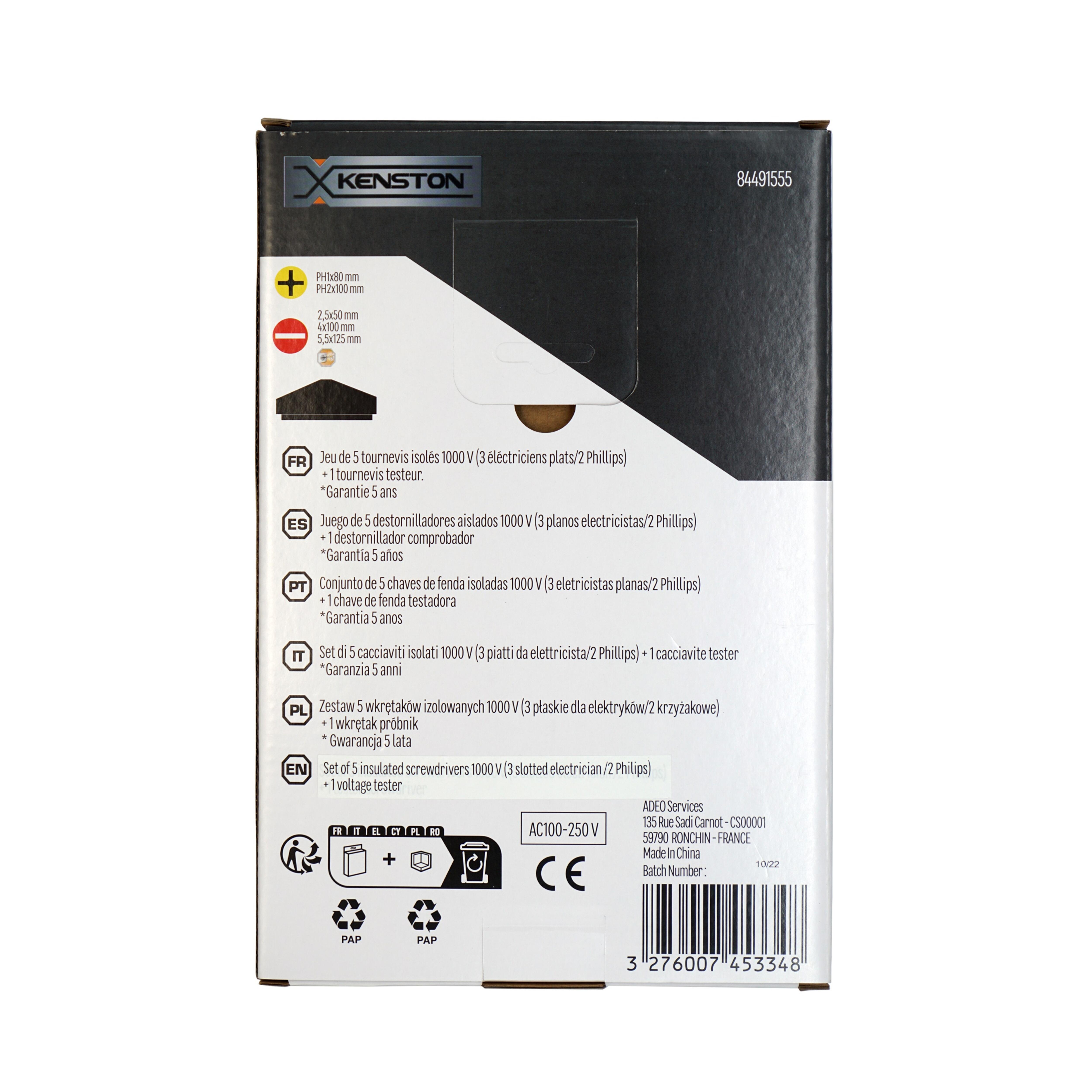 JUEGO 6 DESTORNILLADORES AISLADOS KENSTON - 5