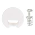 SOPORTE INVISIBLE A PRESION PLASTICO  20 MM BLANCO. 10 UDS - 2