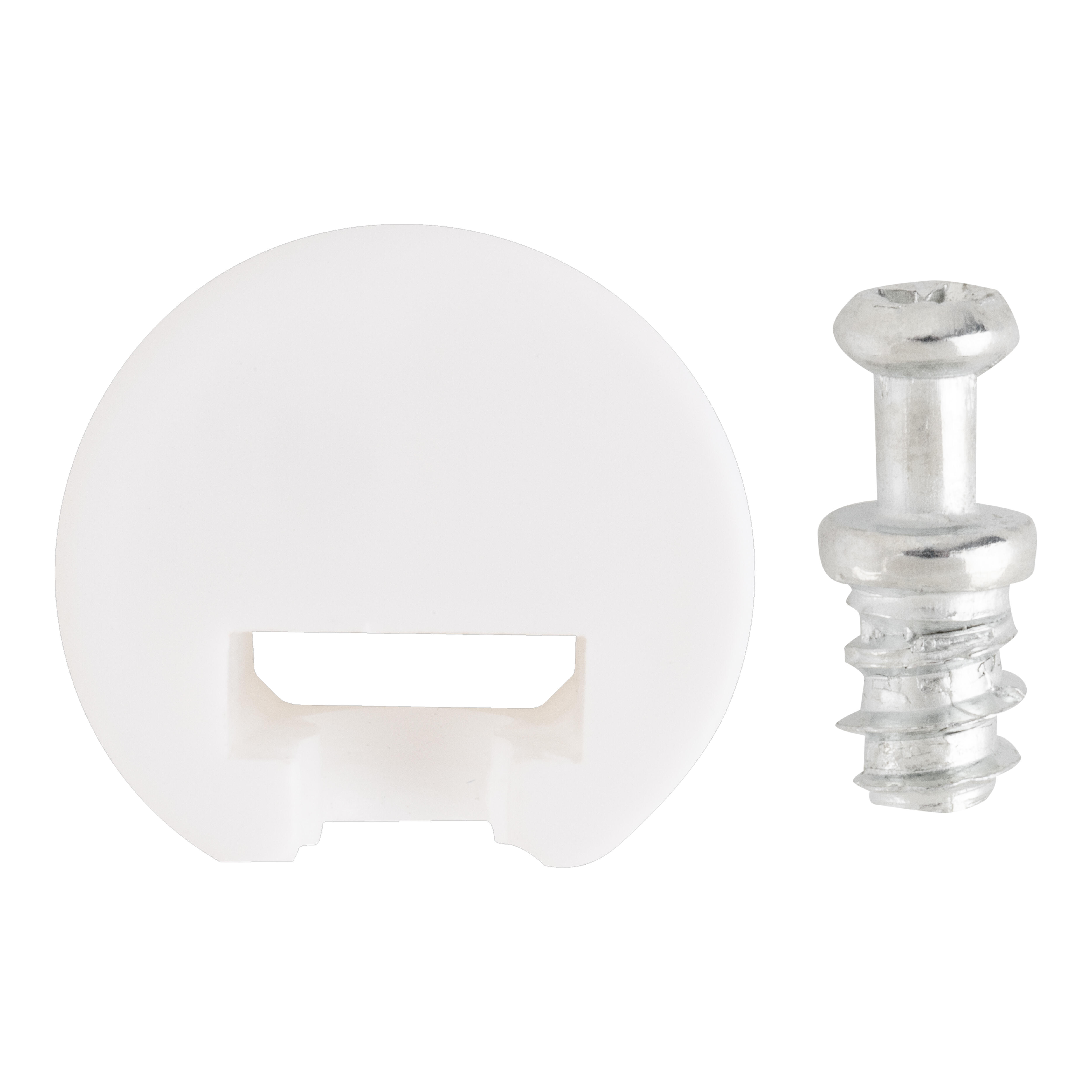 SOPORTE INVISIBLE A PRESION PLASTICO  20 MM BLANCO. 10 UDS - 2