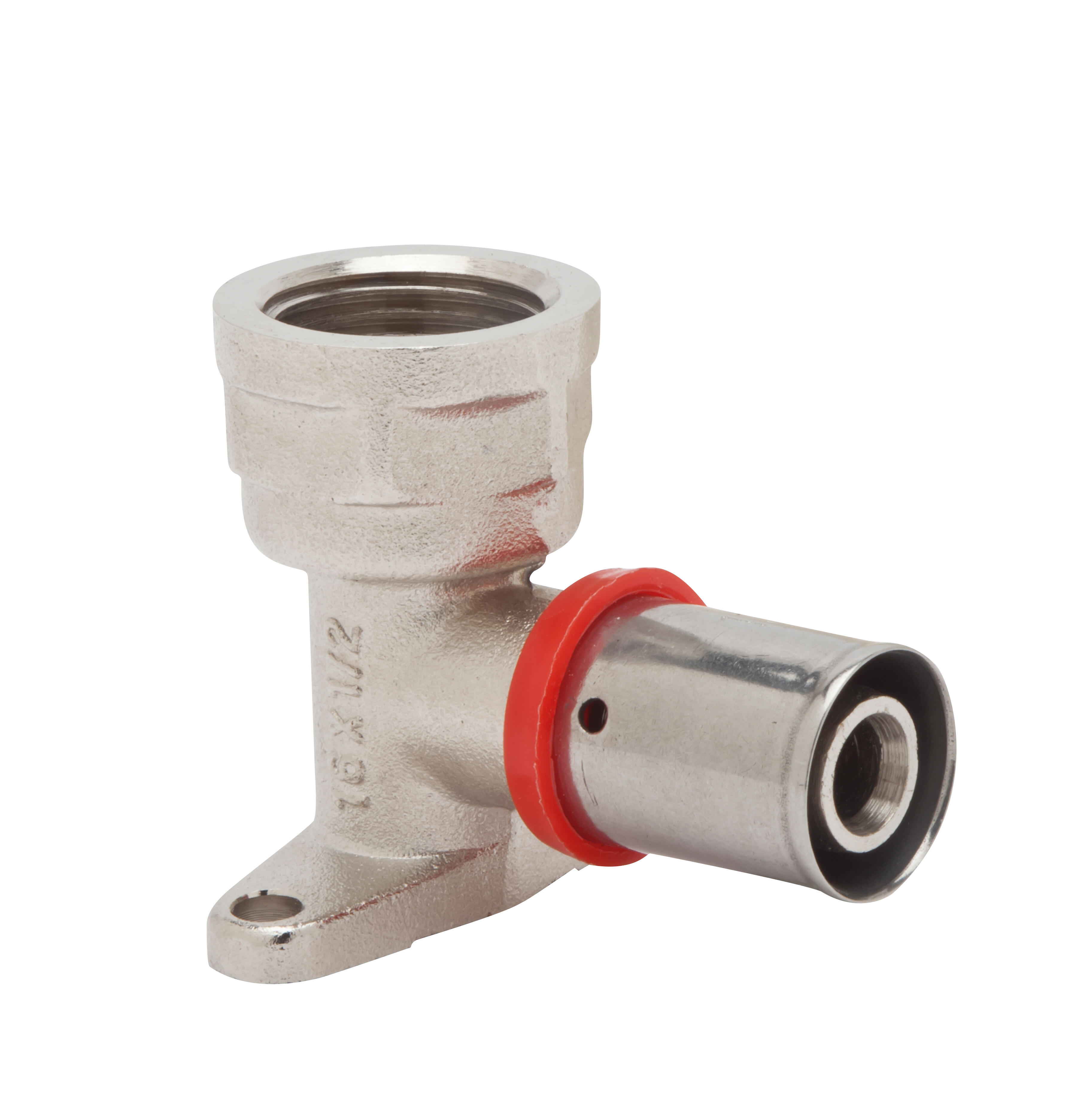 CODO 90º CON SOPORTE 18MMX1/2