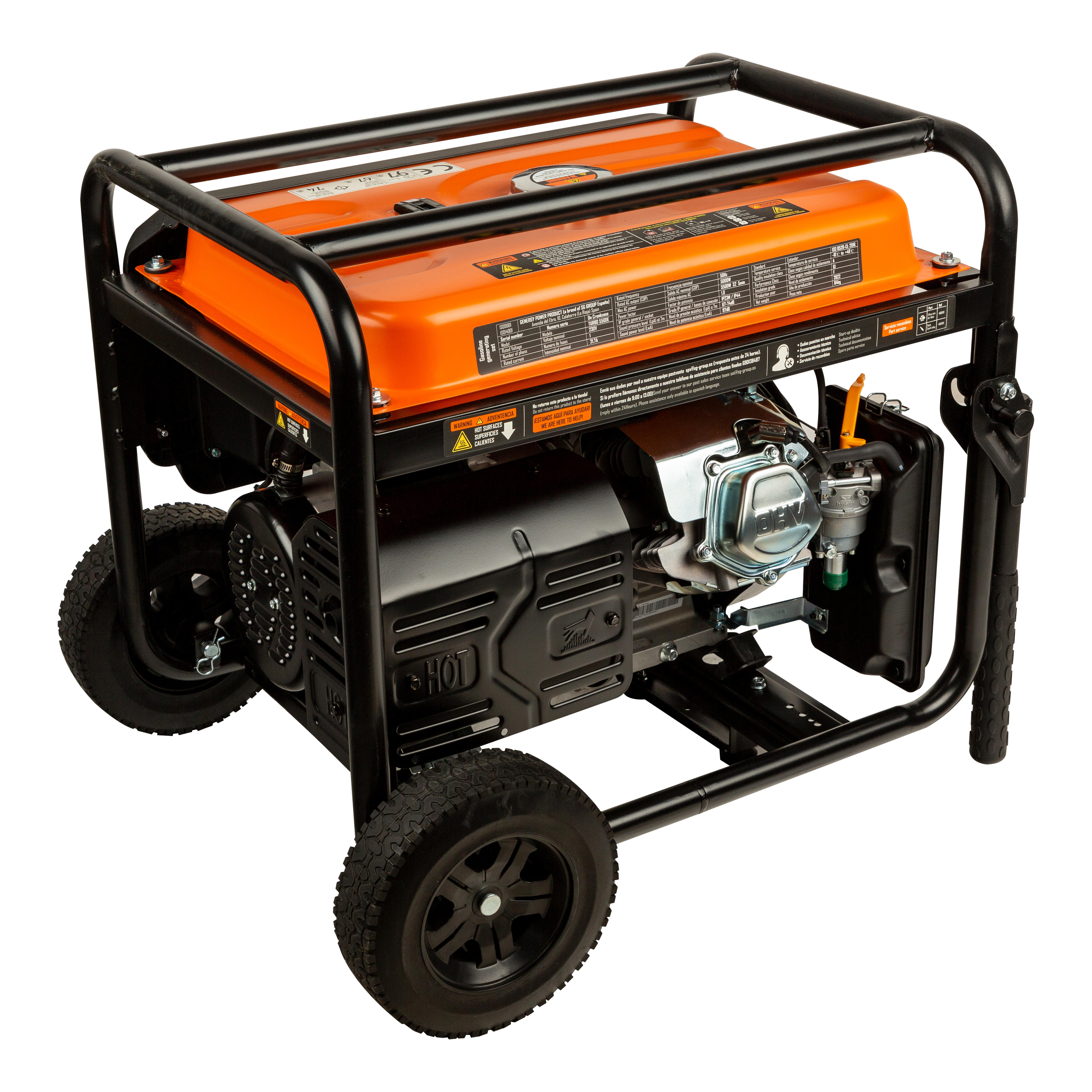 GENERADOR ELÉCTRICO GASOLINA 5500W GENERGY TURBO 5500E - 4