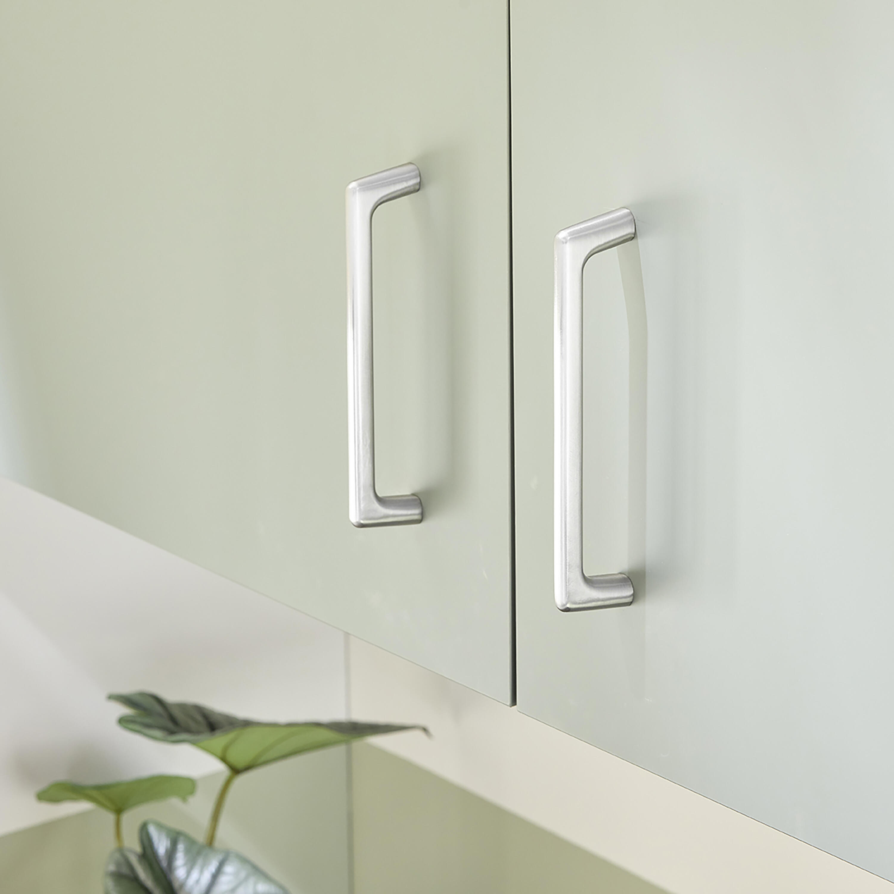 4 Puxadores para móvel asa zamak escovado níquel 128 mm Inspire Willy - 3