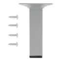 PATA MUEBLE ACERO CUADRADA 100MM 25X25MM GRIS 1UD - 2
