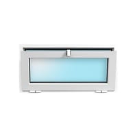 VENTANA ALUMINIO PRACTICABLE GOLPETE  BLANCA 90X45CM - 2