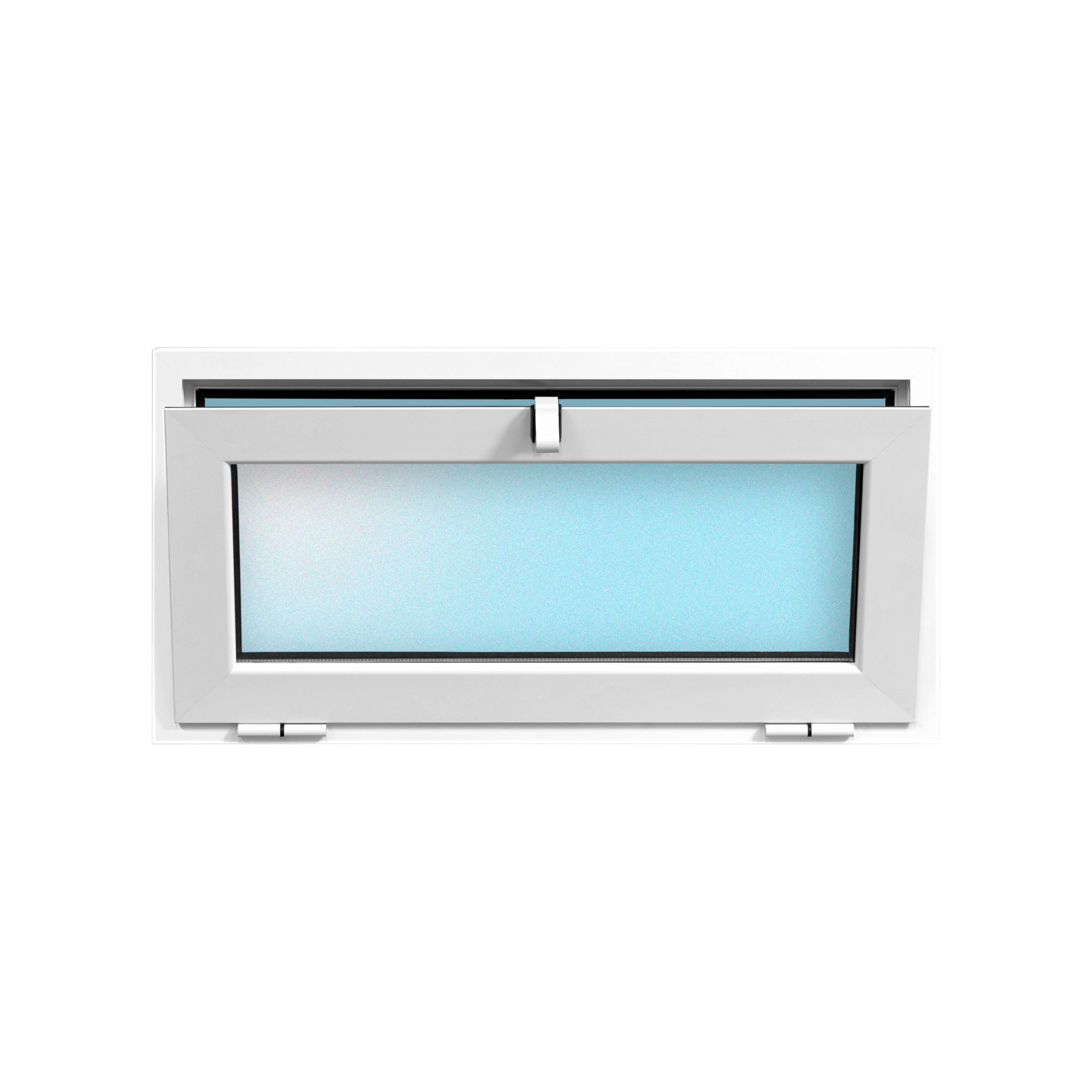 VENTANA ALUMINIO PRACTICABLE GOLPETE  BLANCA 90X45CM - 2