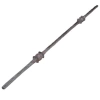 BARRA DE HIERRO FORJADO DOS BOLA 12X32MM 1M - 2