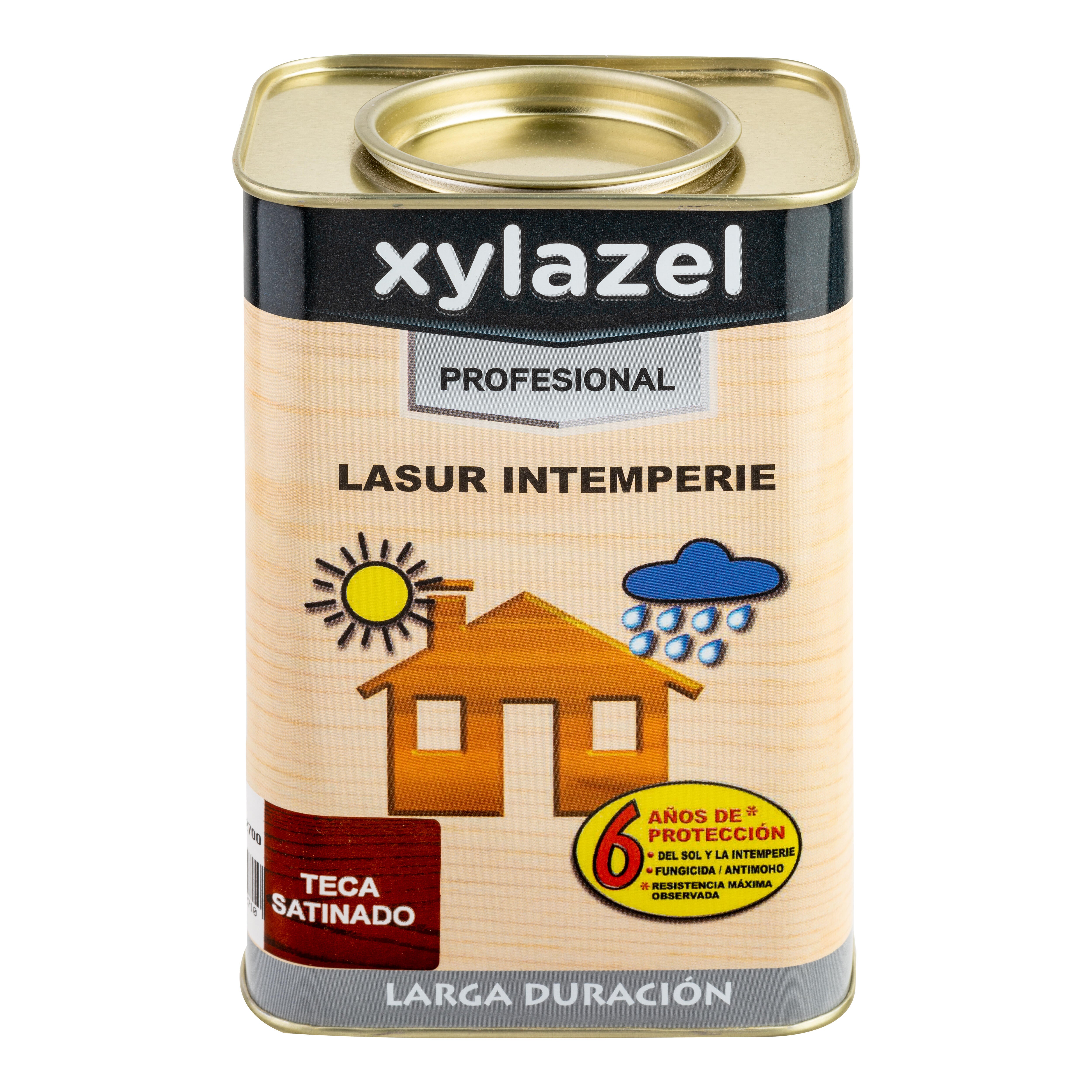 LASUR SINTÉTICO SATINADO XYLAZEL 1L TECA - 2