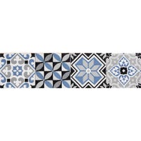 CENEFA CERÁMICA 7X30CM 7560 AZUL. PACK 3 UNIDADES - 3