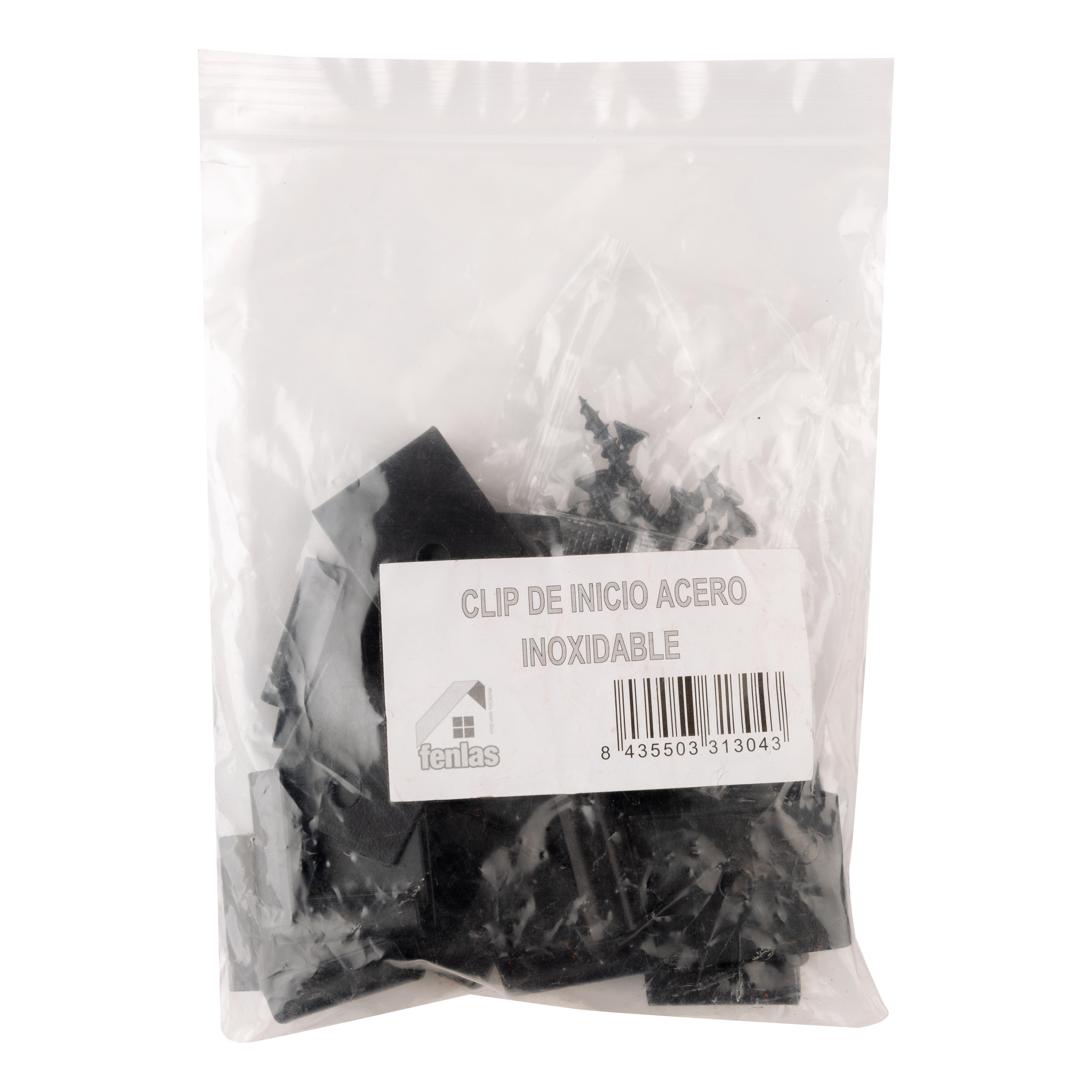 CLIP INICIO COMPOSITE INOX + TORNILLO 25 UDS - 3