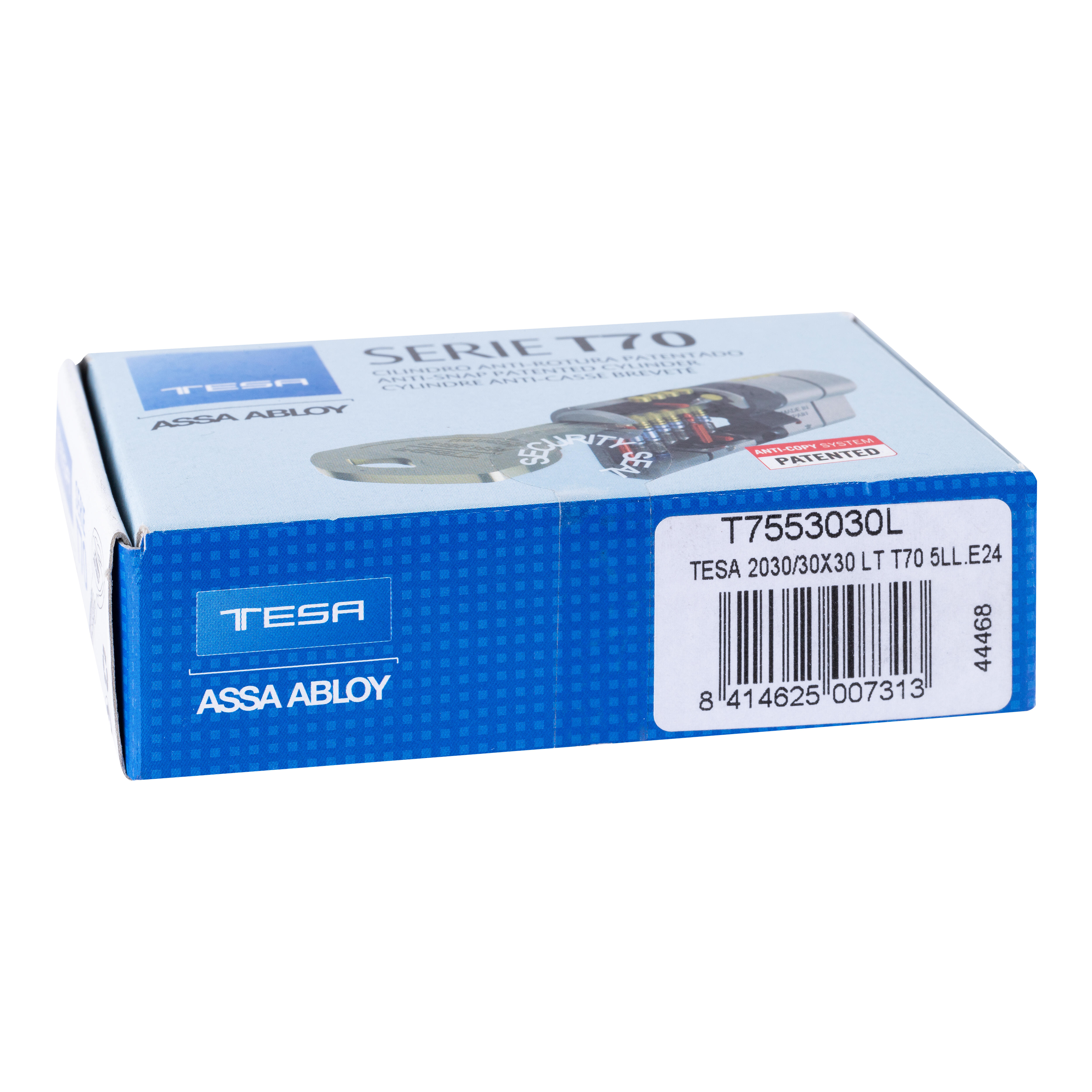 CILINDRO SEGURIDAD ANTIROTURA Y ANTIBUMPING 30 X 30 MM. LATON T70 TESA - 5