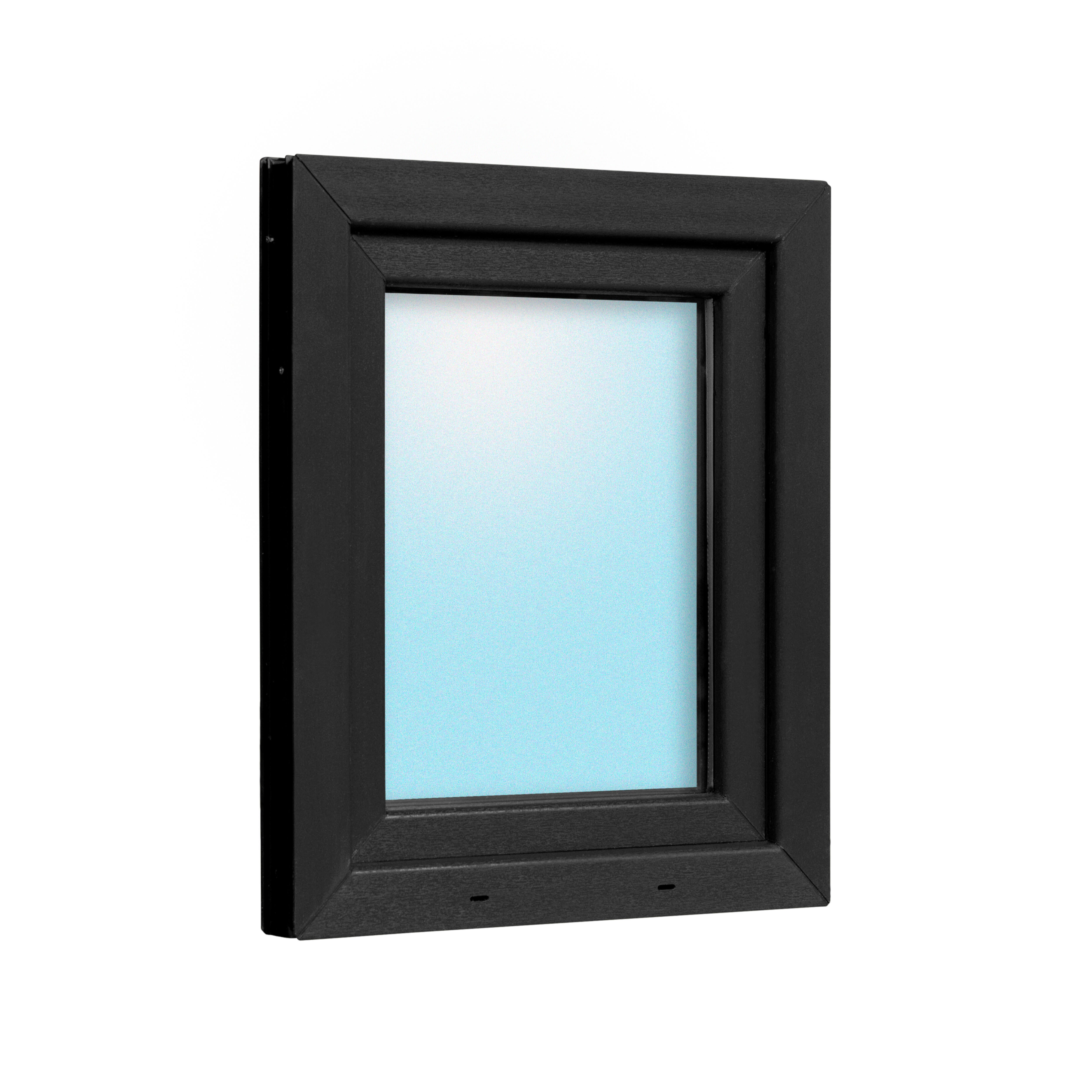 VENTANA PVC OSCILOBATIENTE GRIS GRAFITO 60X70CM CRISTAL ACIDO - 3