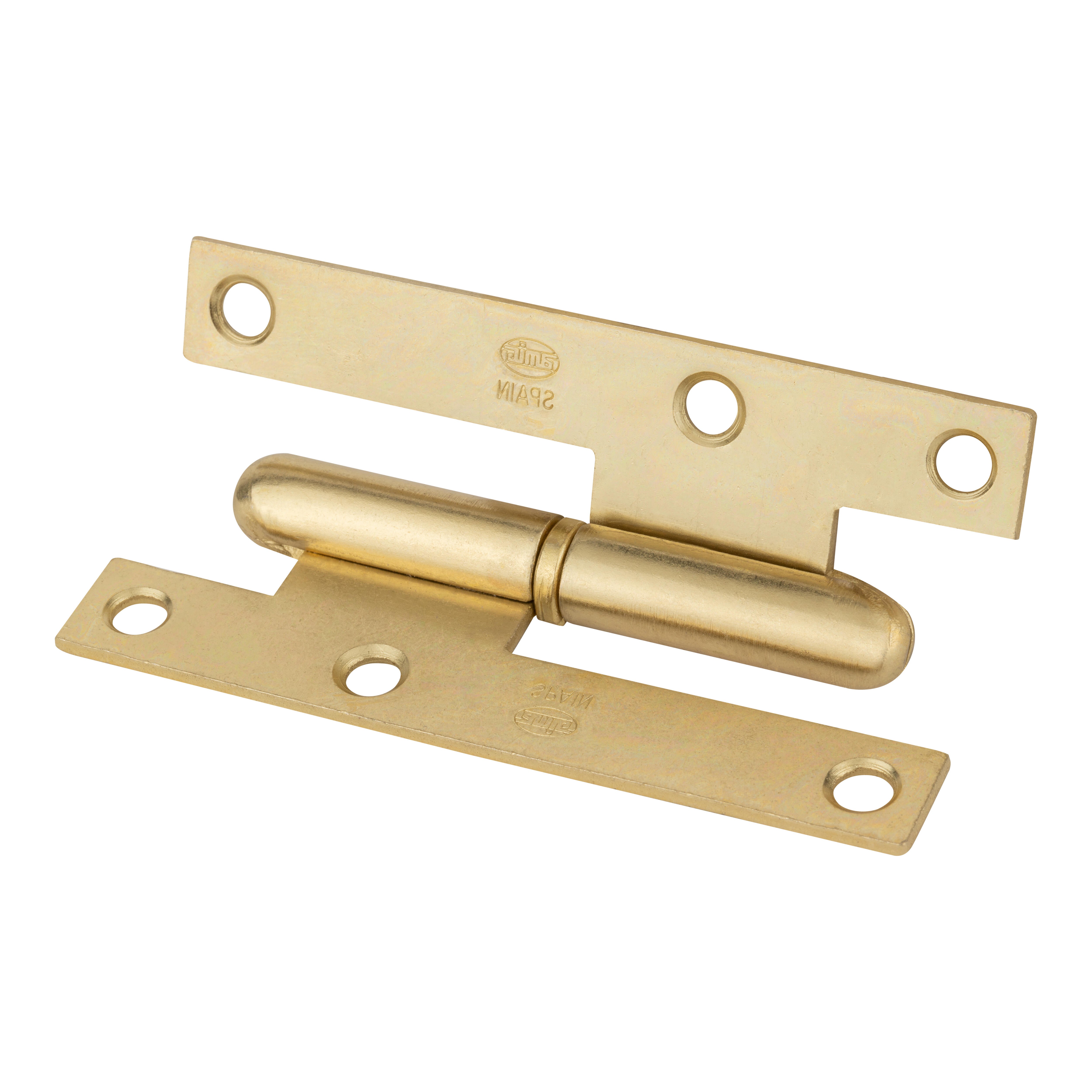 BISAGRA PERNIO IZQUIERDA 95X52MM LATONADO - 2