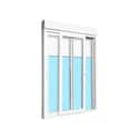 BALCONERA PVC CORREDERA CON PERSIANA BLANCA 150X218CM - 3