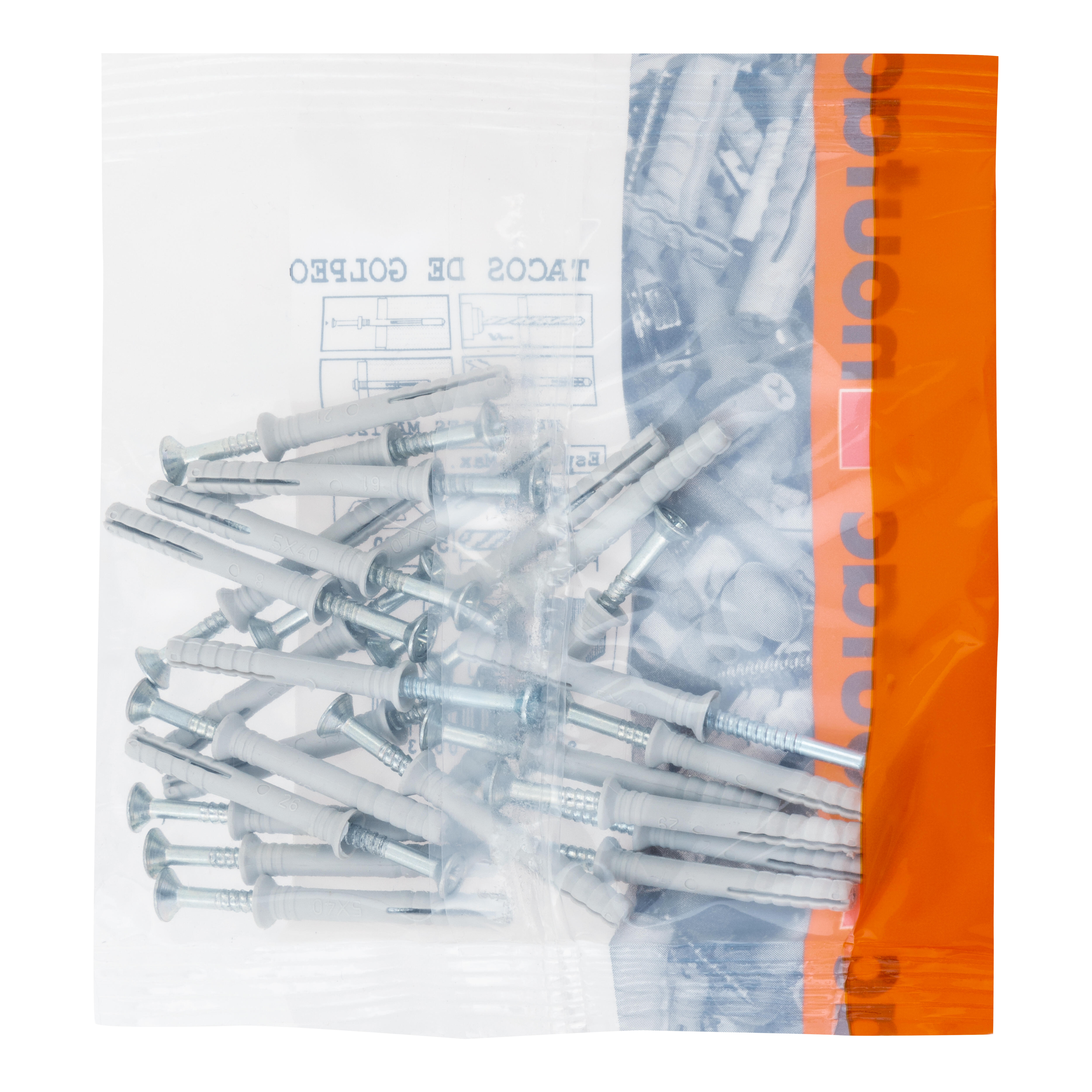 TACO DE GOLPE DE NYLON DIÁMETRO 5MM LONGITUD 40MM NOUTAC 25UDS - 3