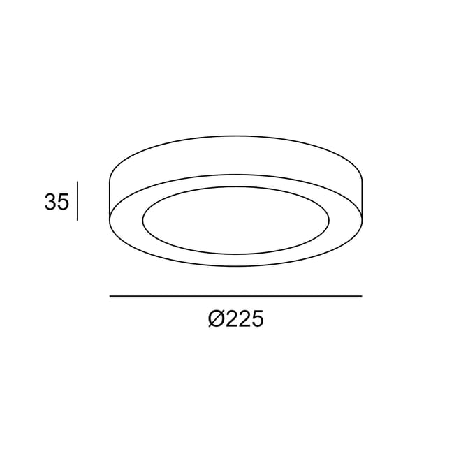 DOWNLIGHT LED SUPERFICIE CIRCULAR BLANCO 20W LUZ NEUTRA - 1