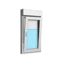 VENTANA PVC OSCILOBATIENTE CON PERSIANA BLANCA 60X115CM - 4