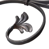 BARRA DE HIERRO FORJADO FLOREADO  350X870MM - 2