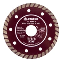 DISCO DE DIAMANTE AMOLADORA CORTE GENERAL DE OBRA BANDA CONTÍNUA TURBO 115MM STAYER - 3