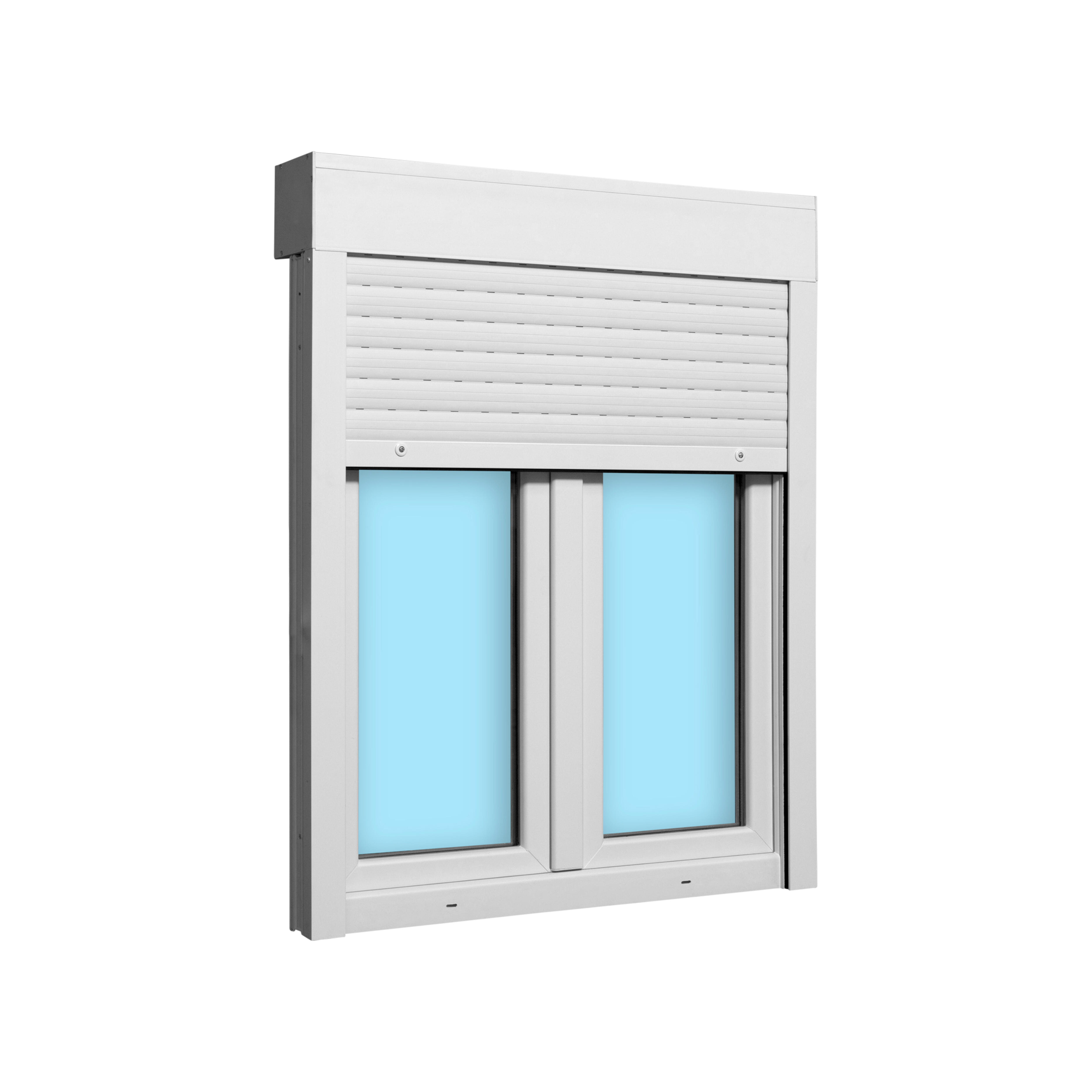 VENTANA PVC OSCILOBATIENTE CON PERSIANA BLANCA 100X125CM - 3