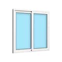 VENTANA ALUMINIO CORREDERA BLANCA 100X100CM - 2
