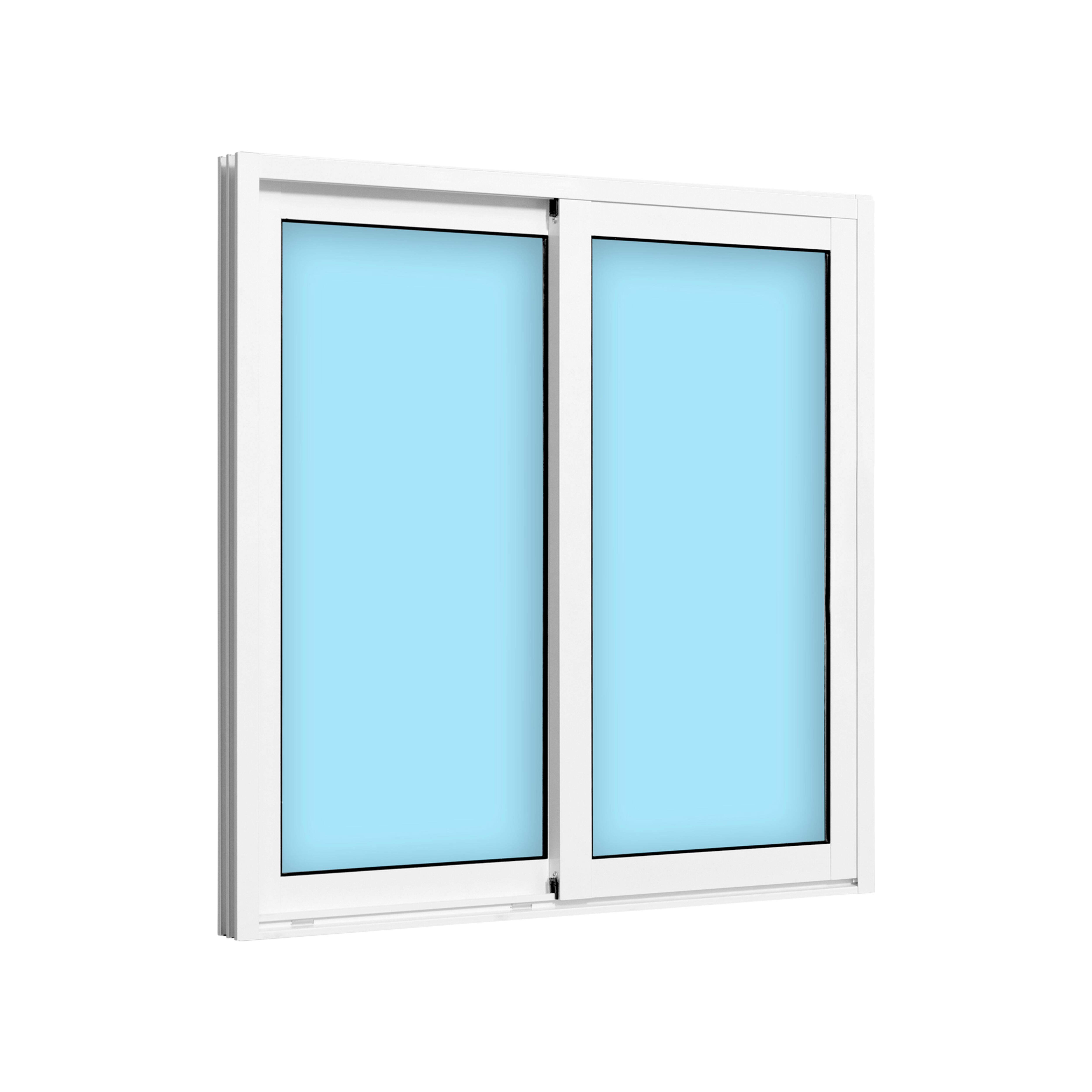 VENTANA ALUMINIO CORREDERA BLANCA 100X100CM - 2